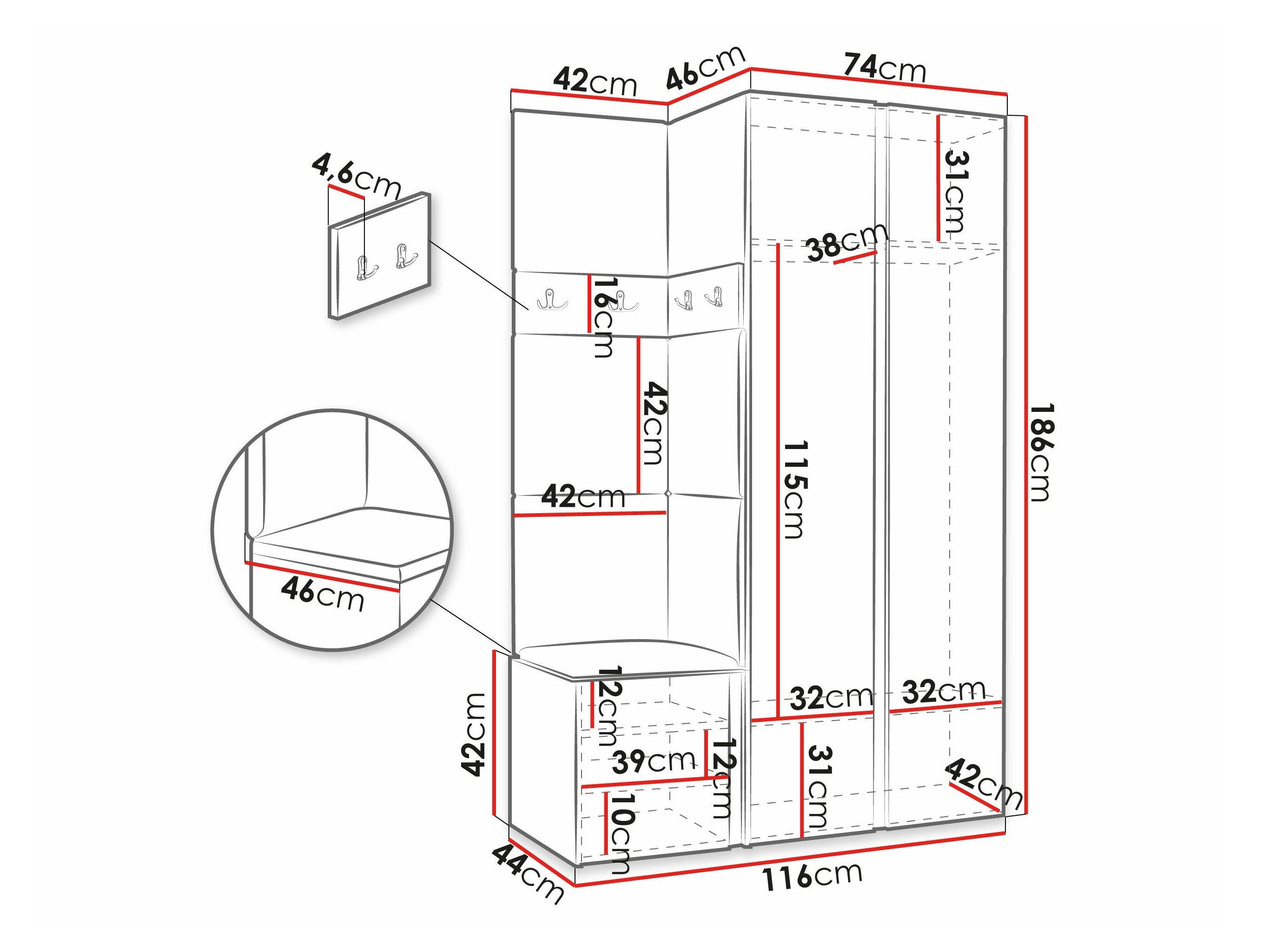 Entrésæt Hartford 350 (Hvid)