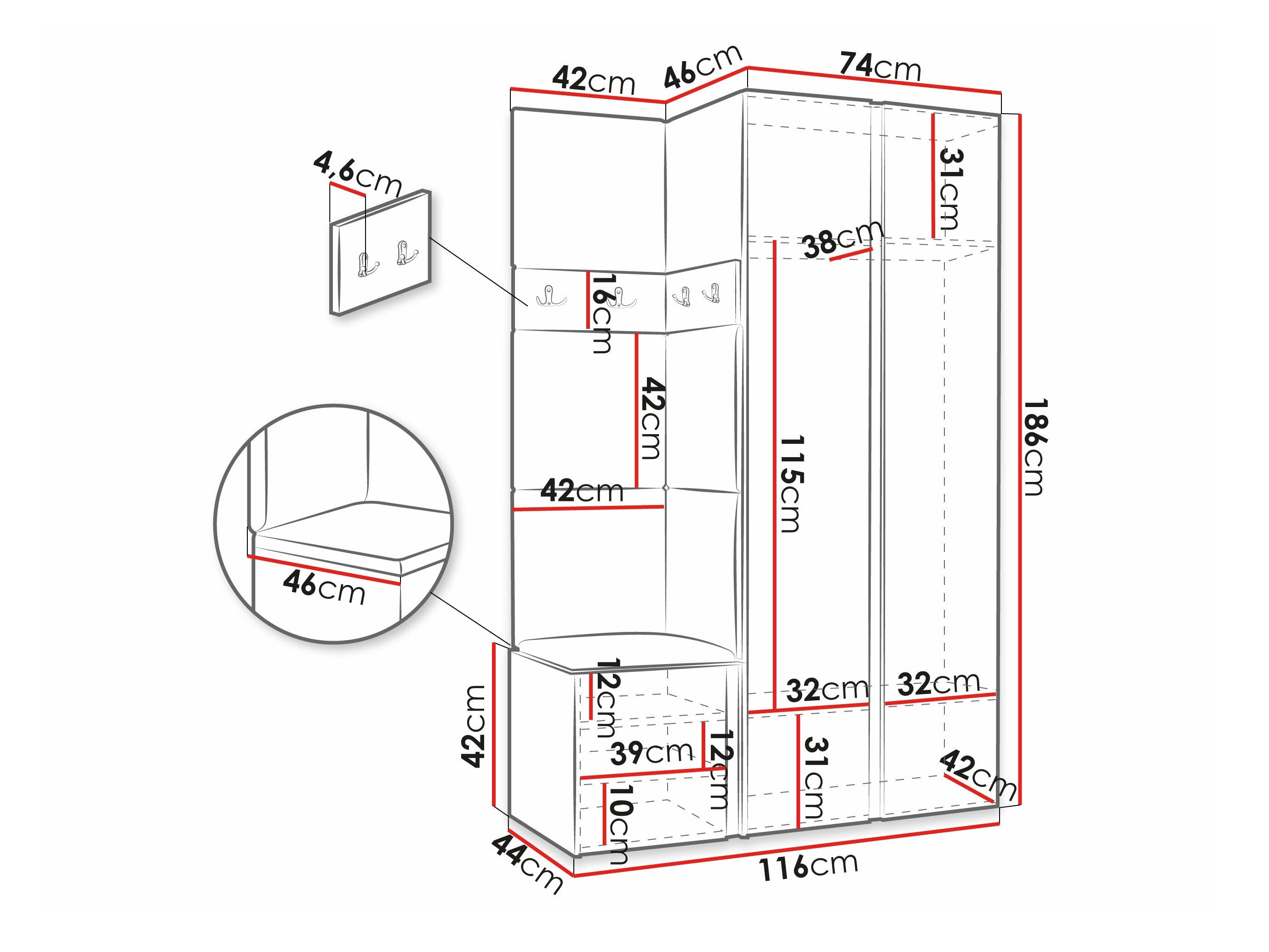 Entrésæt Pinis XXVI (Artisan eg + Sort)