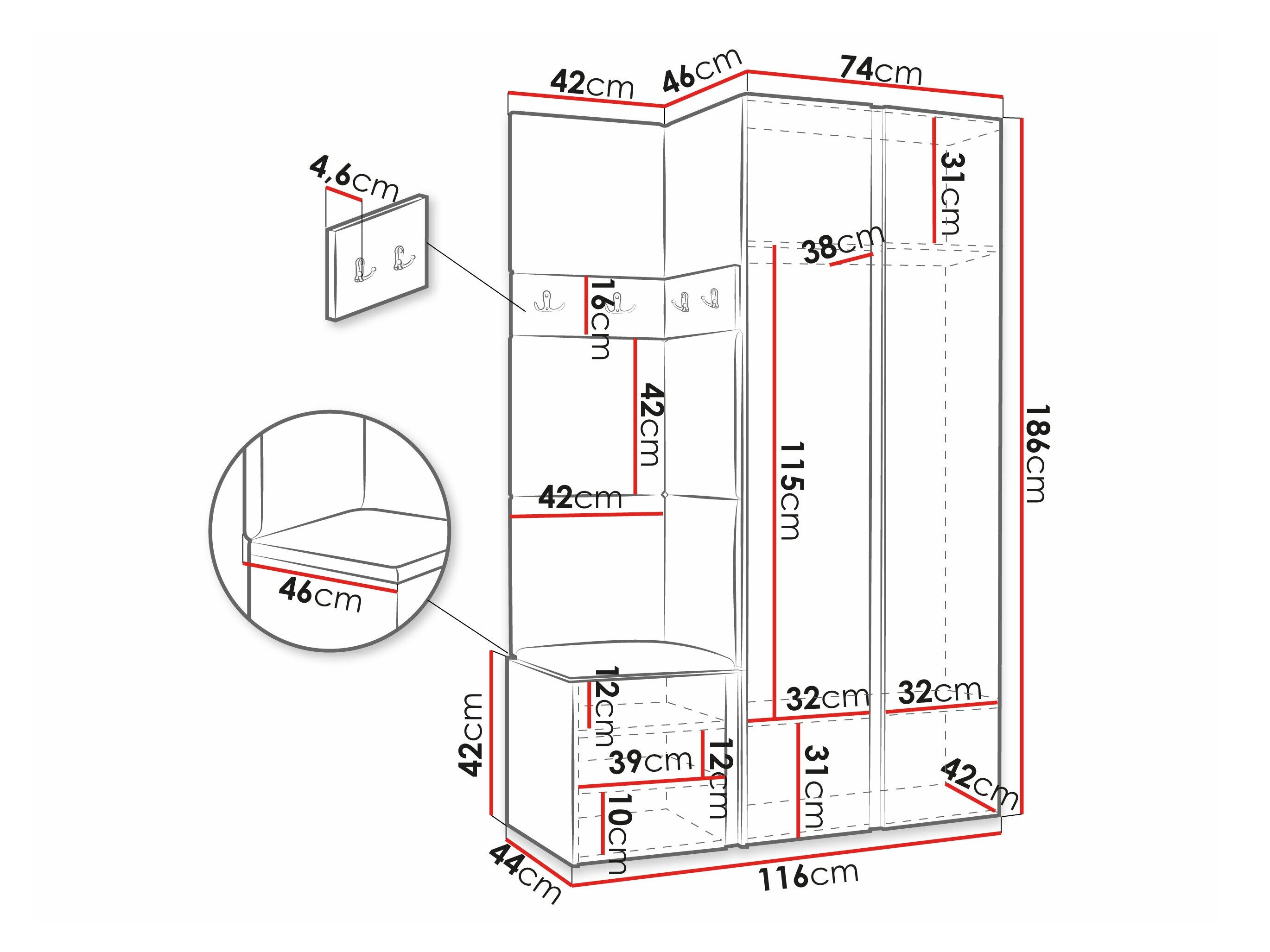 Entrésæt Pinis XXVI (Artisan eg + Sort)