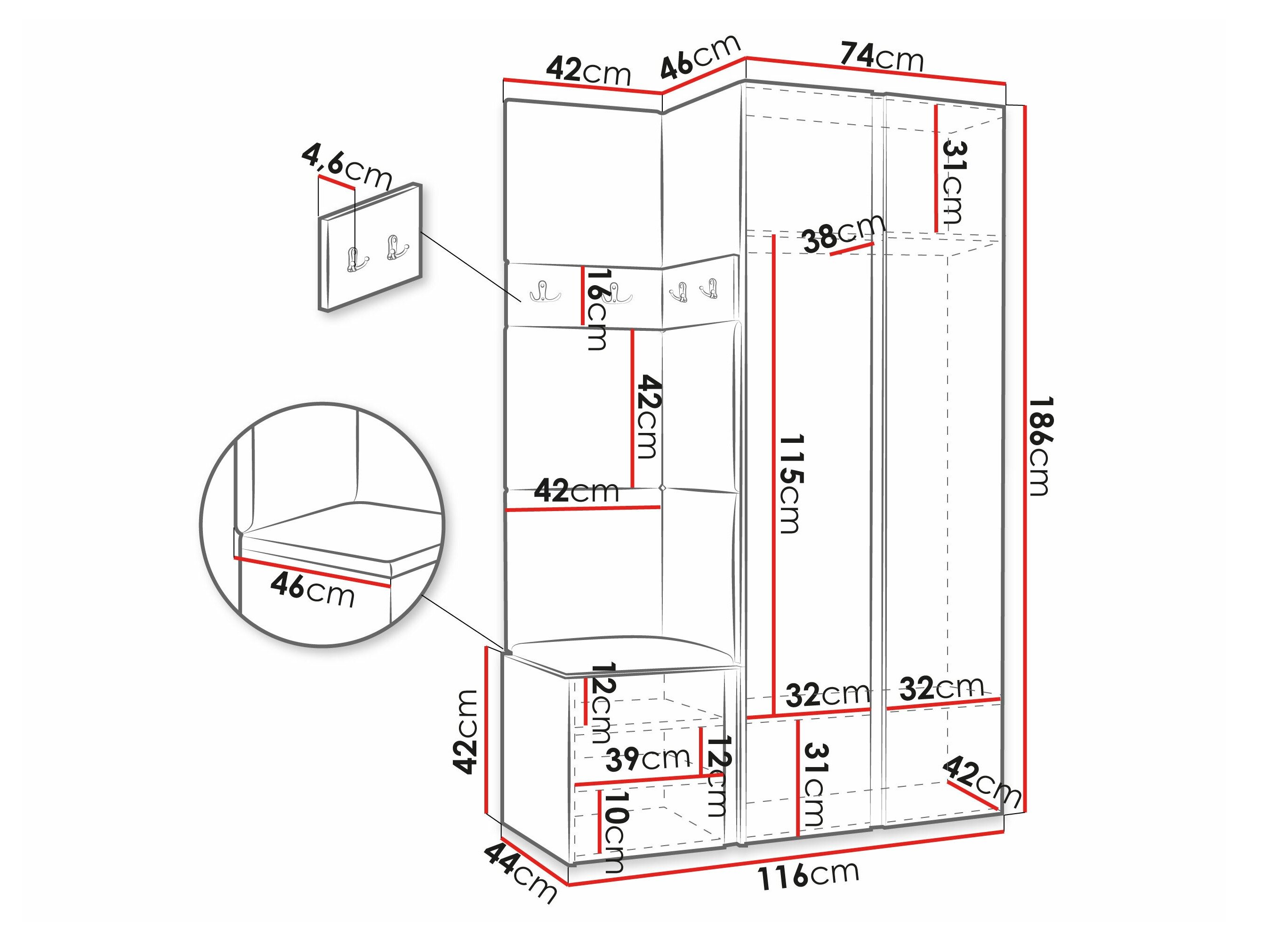 Entrésæt Pinis XXVI (Artisan eg + Sort)