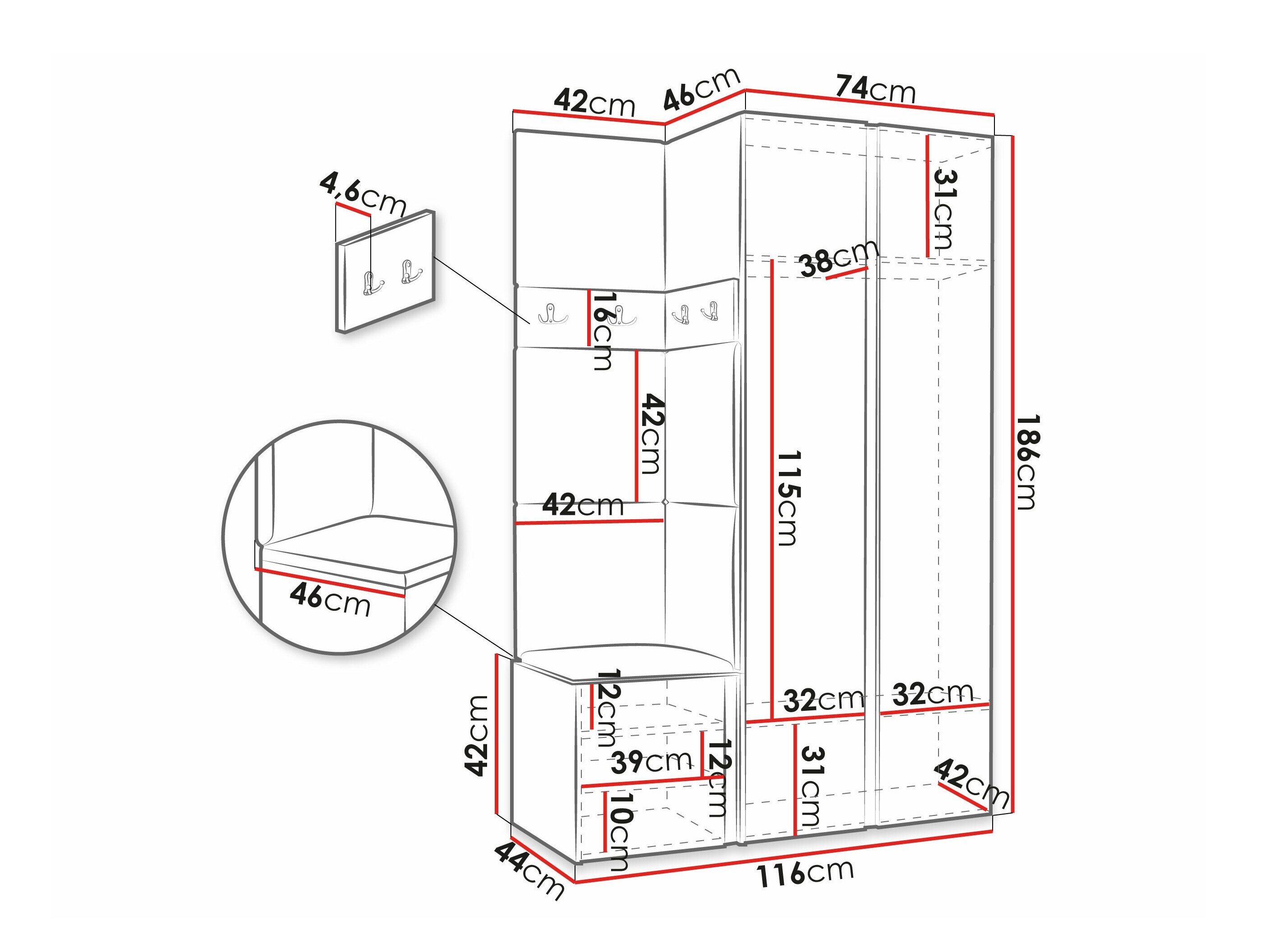 Entrésæt Pinis XXVI (Hvid)