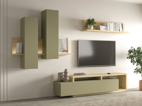 Stuemøbelsæt Lutiva 100 (Eukalyptus + Egetræ)