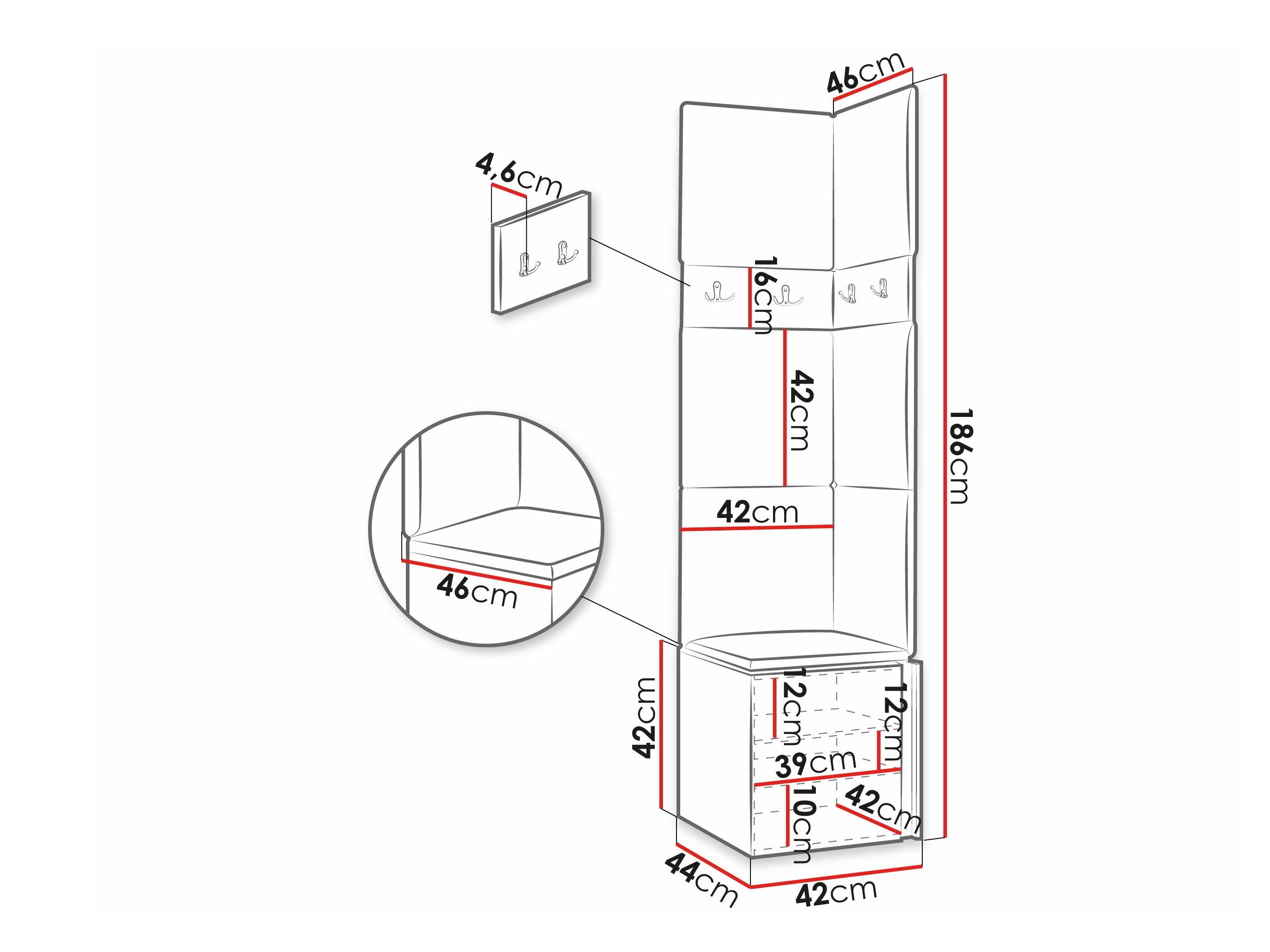 Entrésæt Pinis XXI (Artisan eg + Sort)