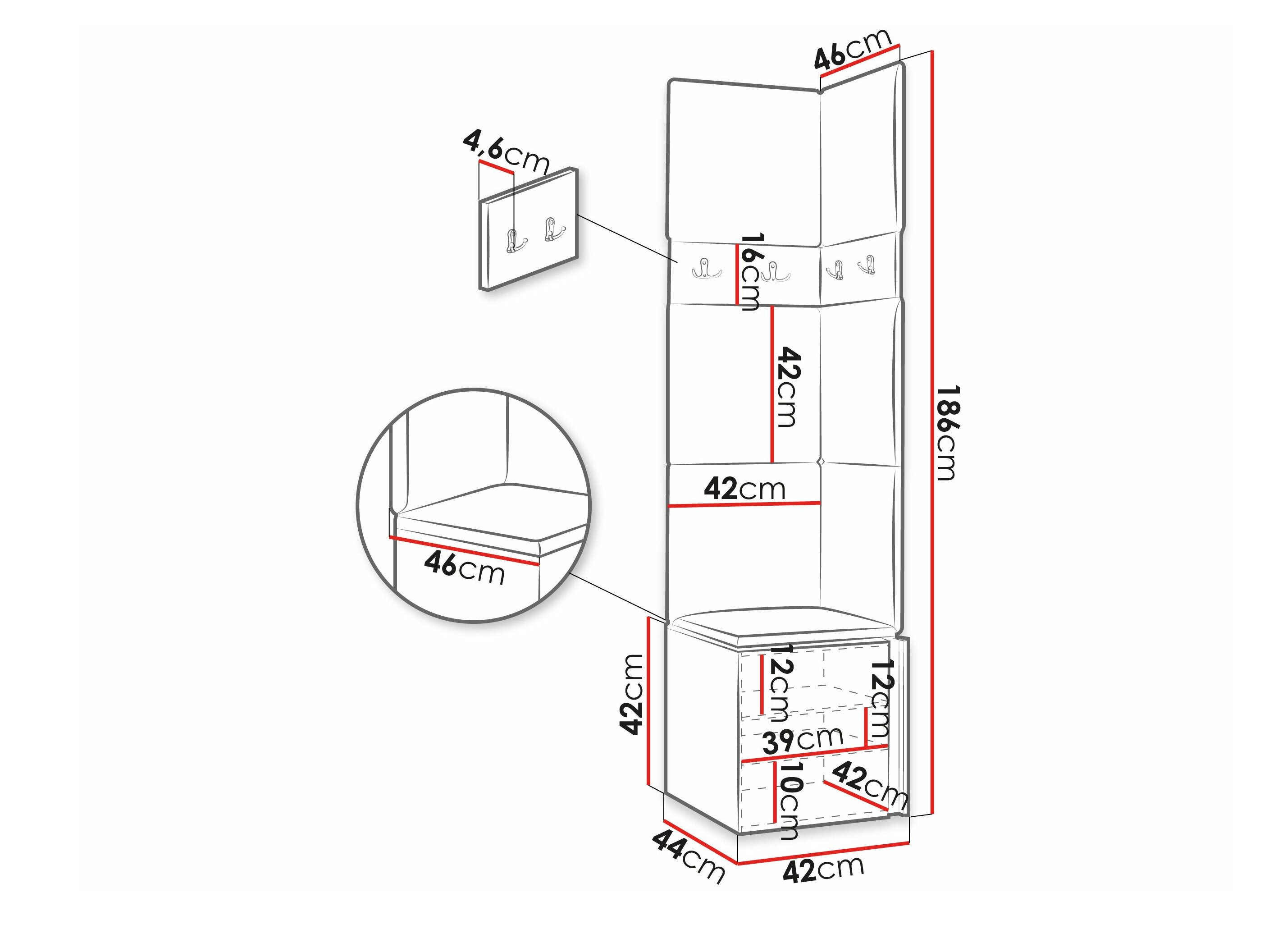 Entrésæt Pinis XXI (Hvid)