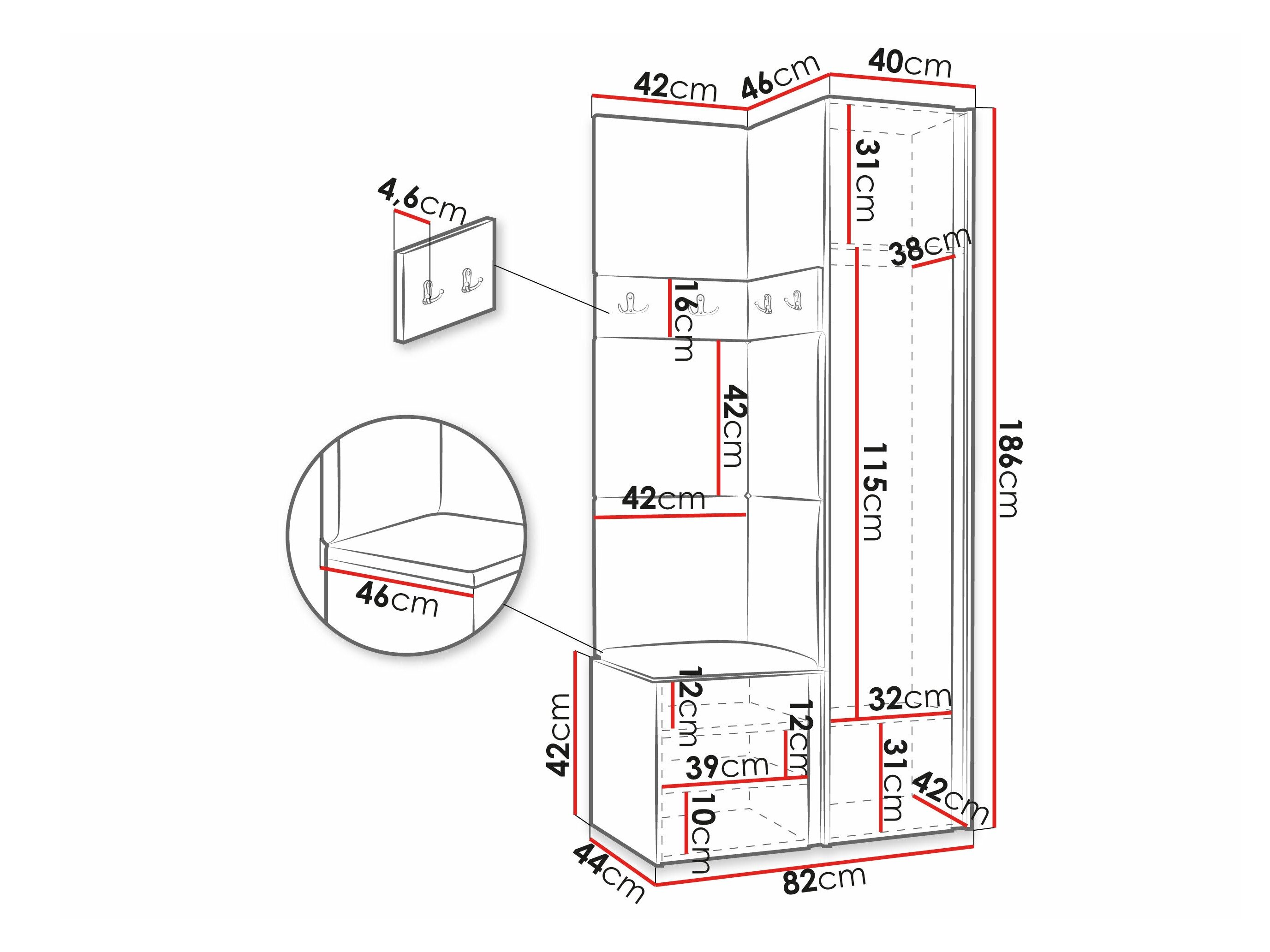 Entrésæt Hartford 348 (Grafit)