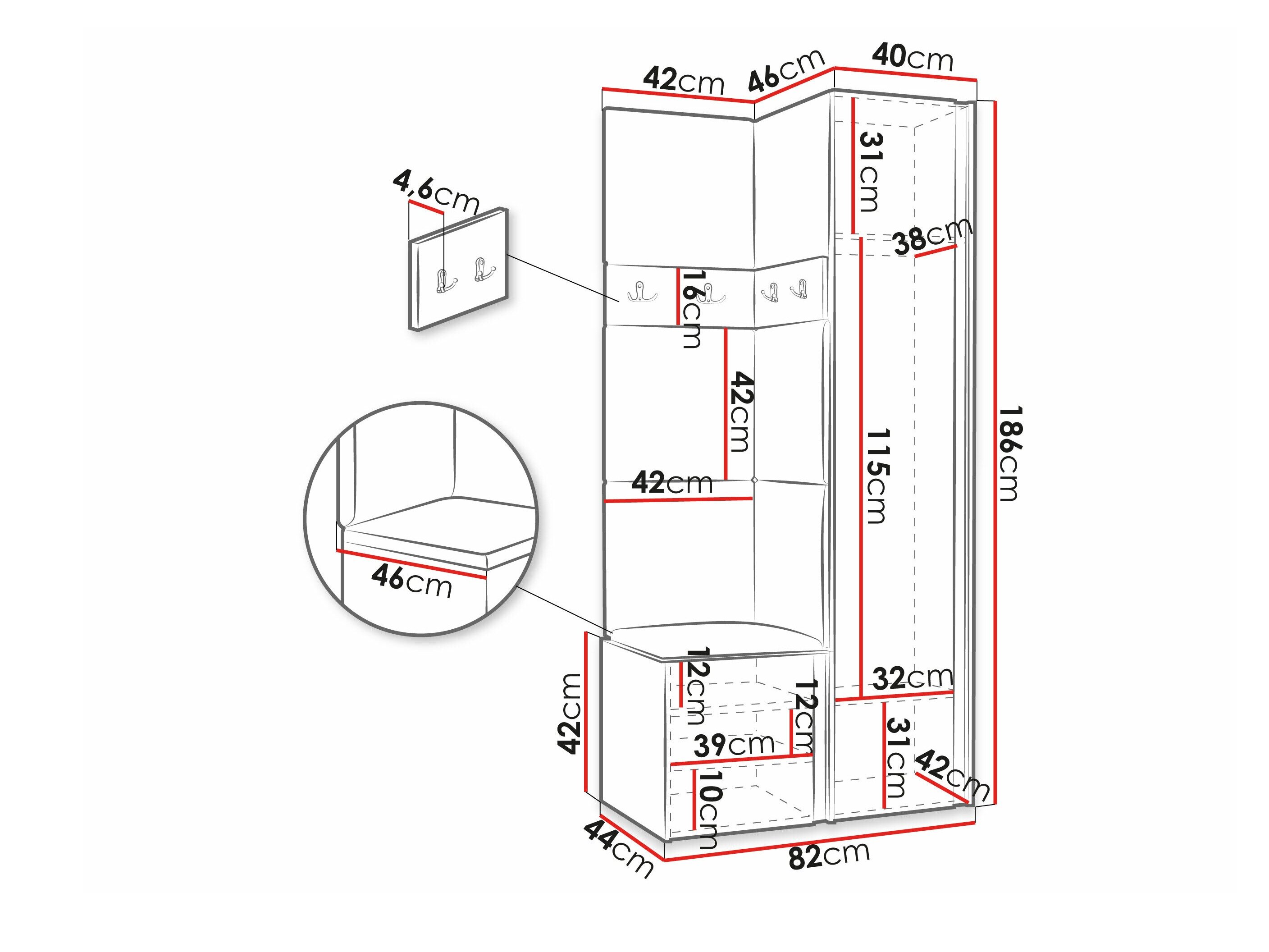 Entrésæt Hartford 348 (Hvid)