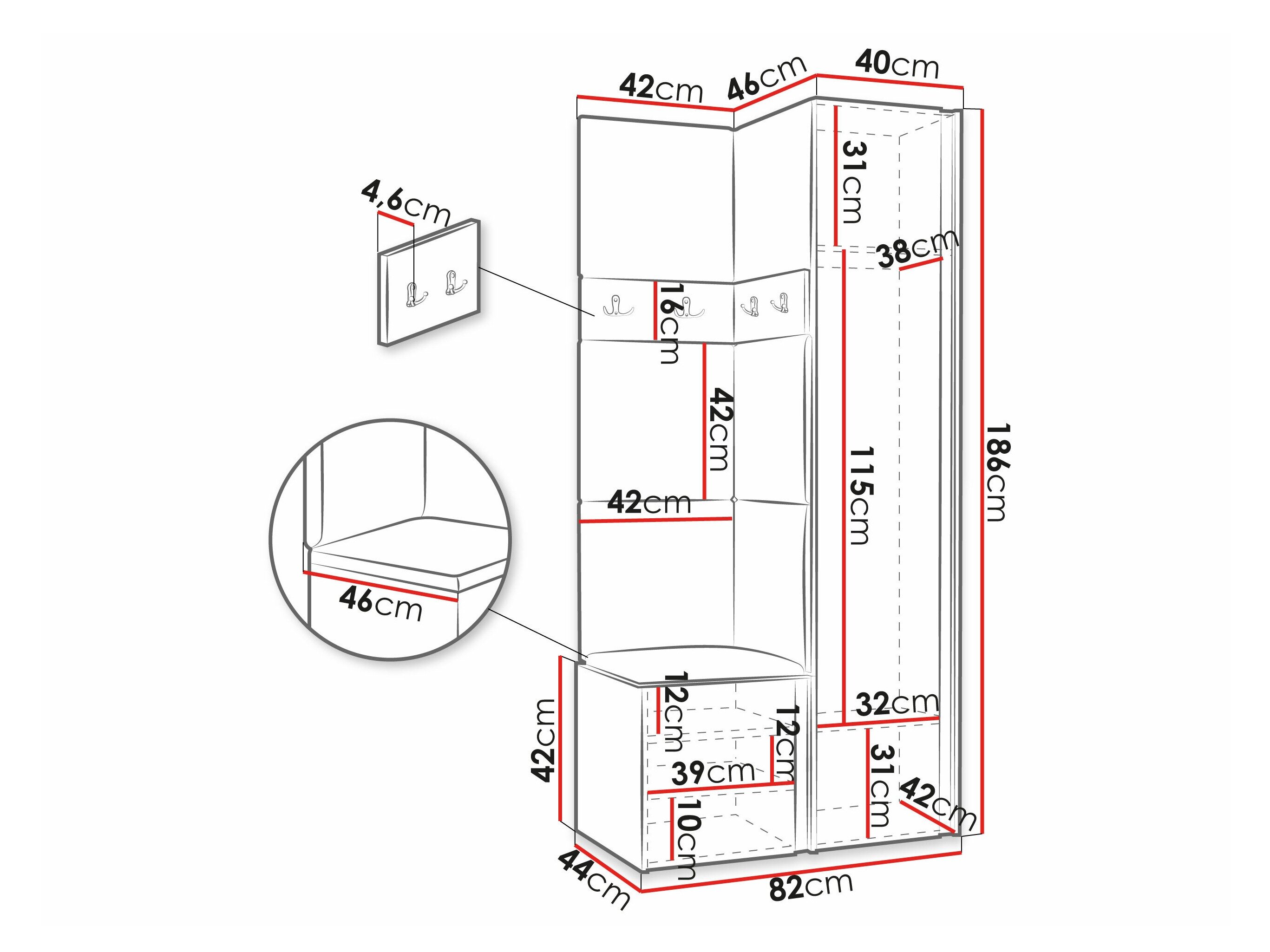 Entrésæt Hartford 348 (Hvid)
