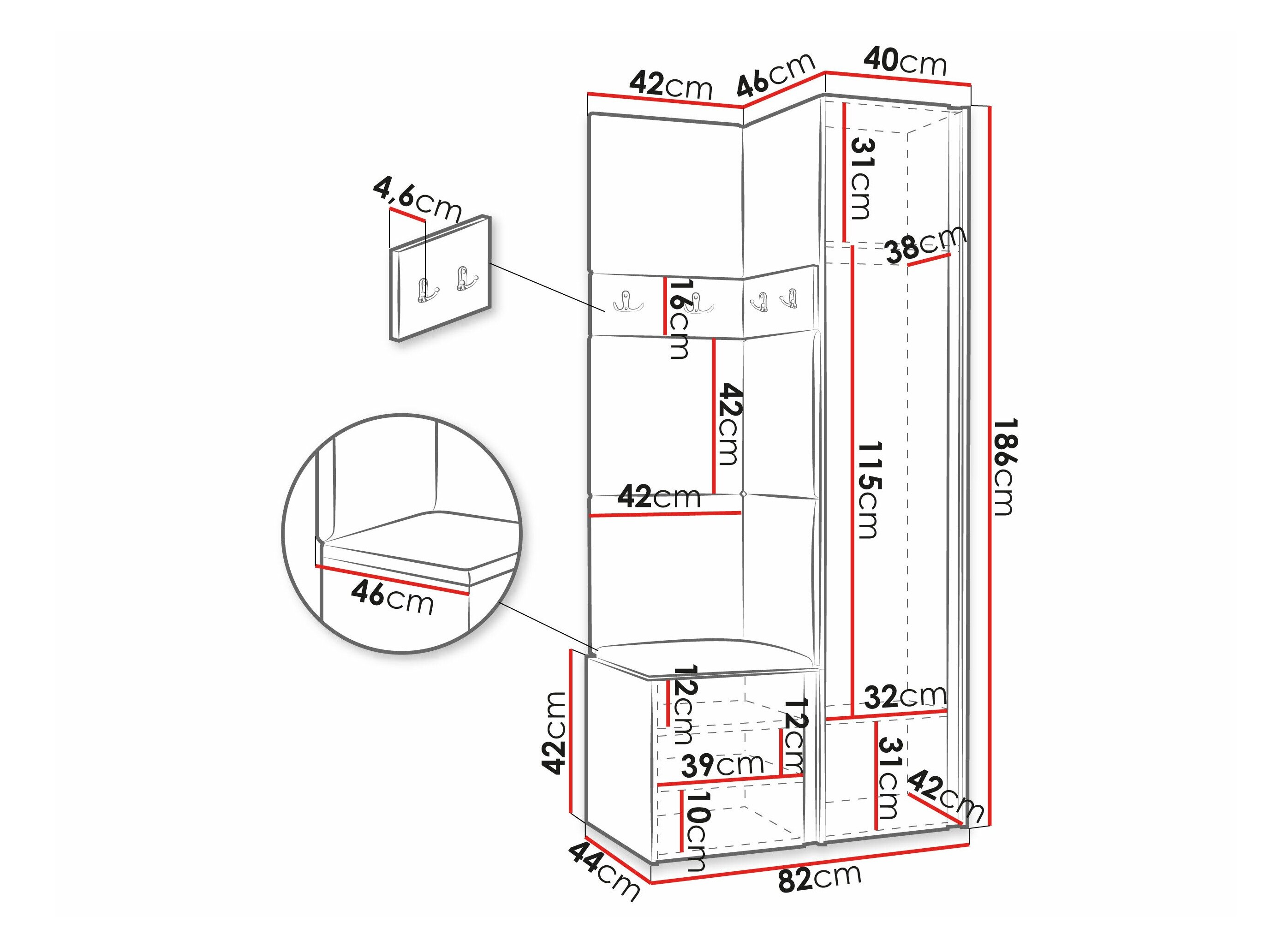 Entrésæt Hartford 348 (Hvid)