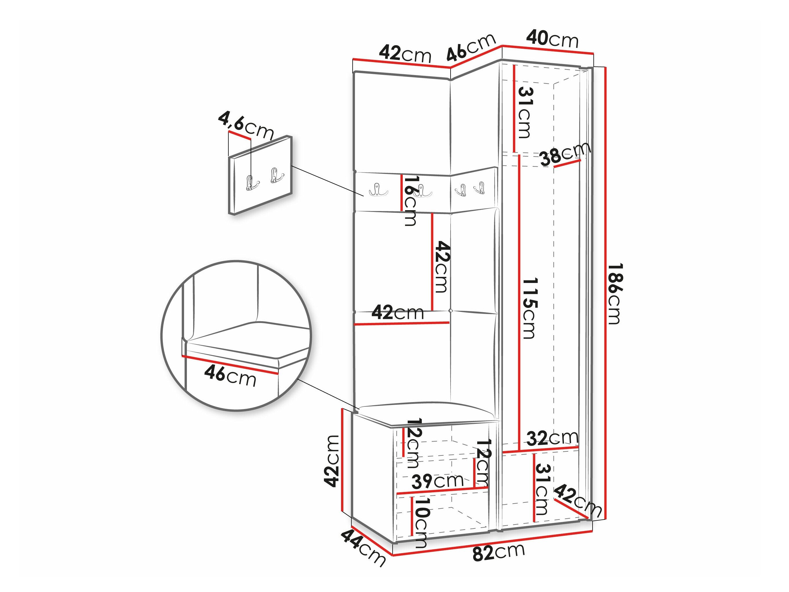Entrésæt Pinis XXIV (Artisan eg + Sort)