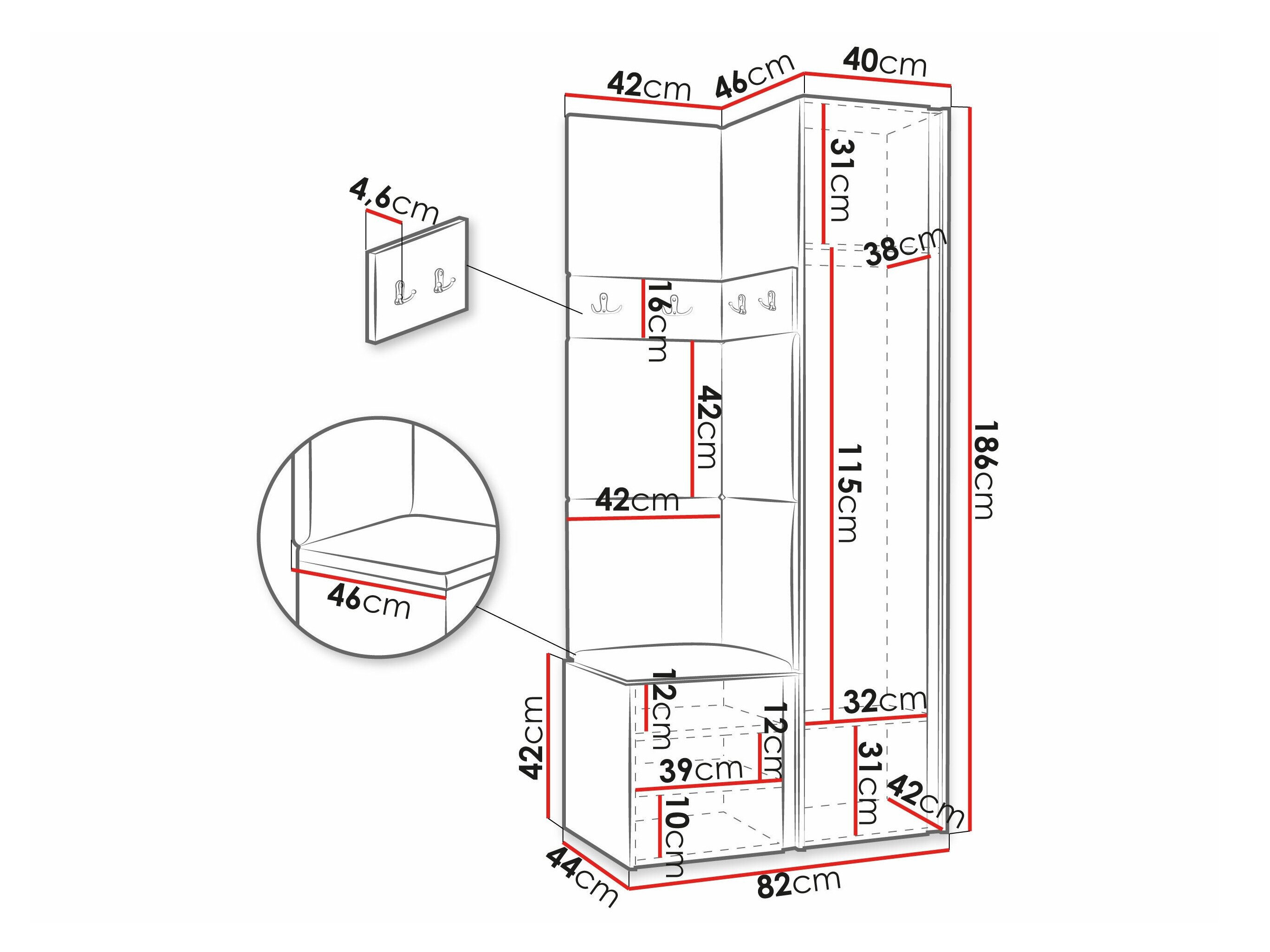 Entrésæt Pinis XXIV (Hvid)
