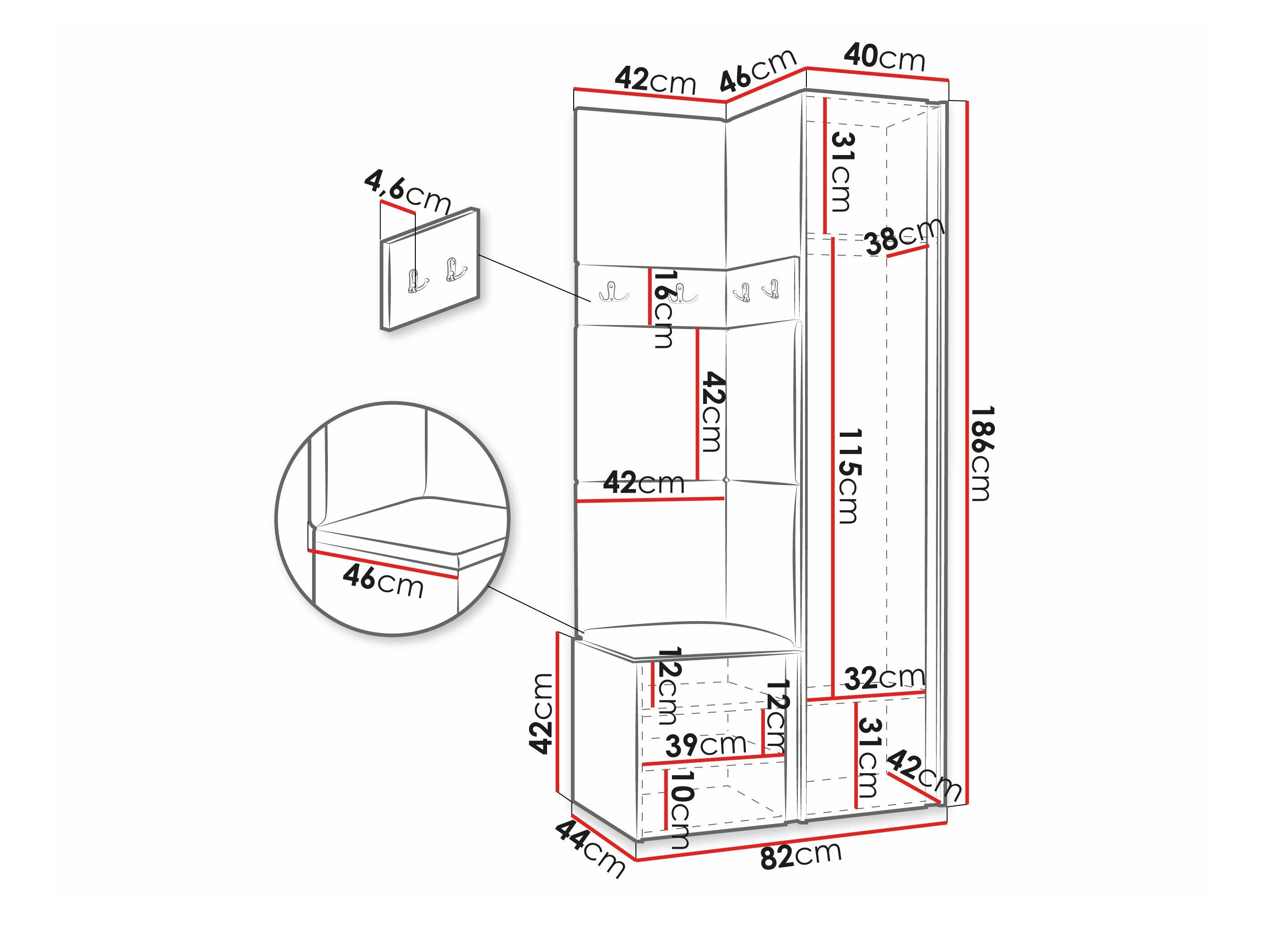 Entrésæt Pinis XXV (Artisan eg + Sort)