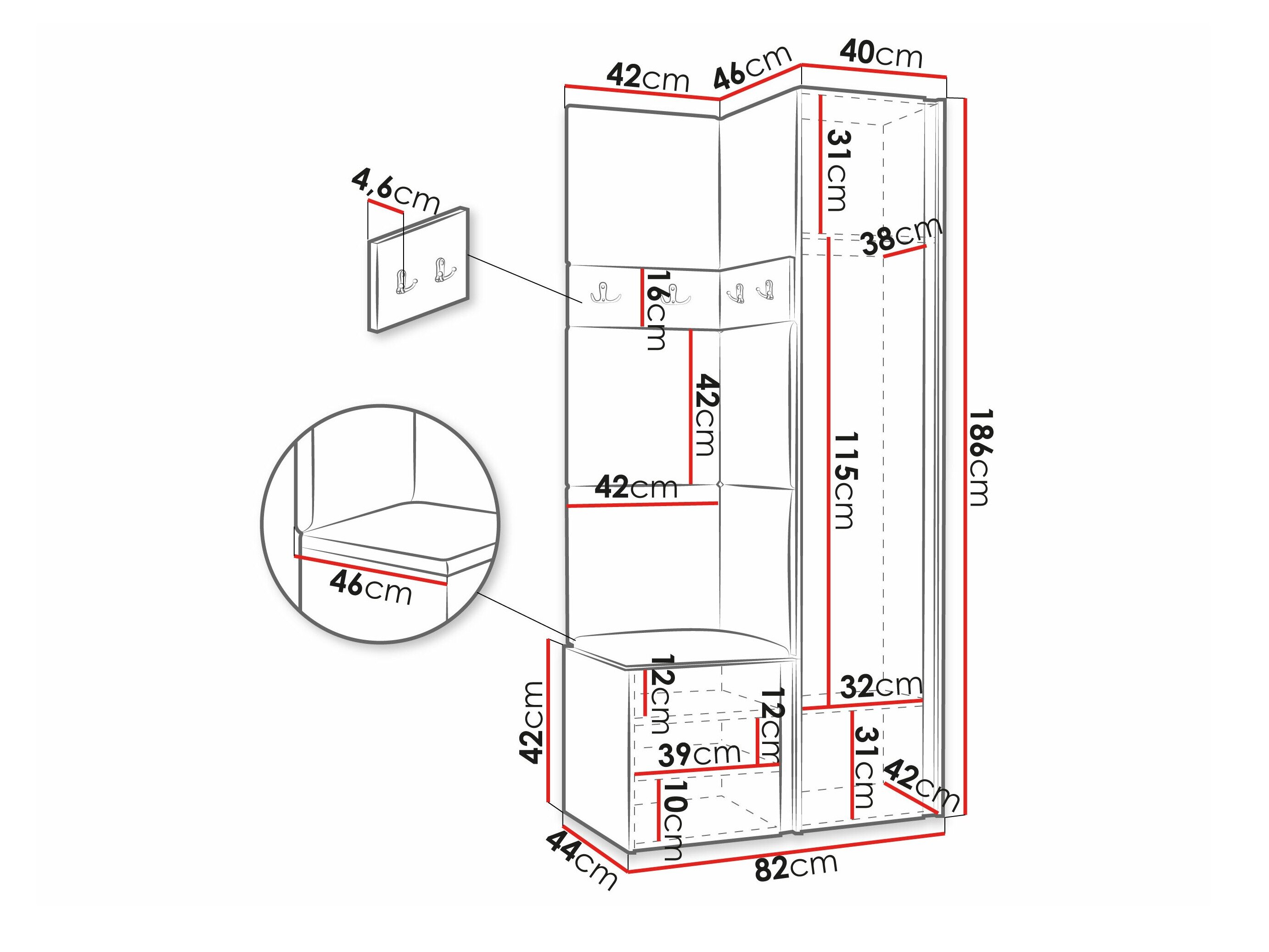 Entrésæt Pinis XXV (Hvid)