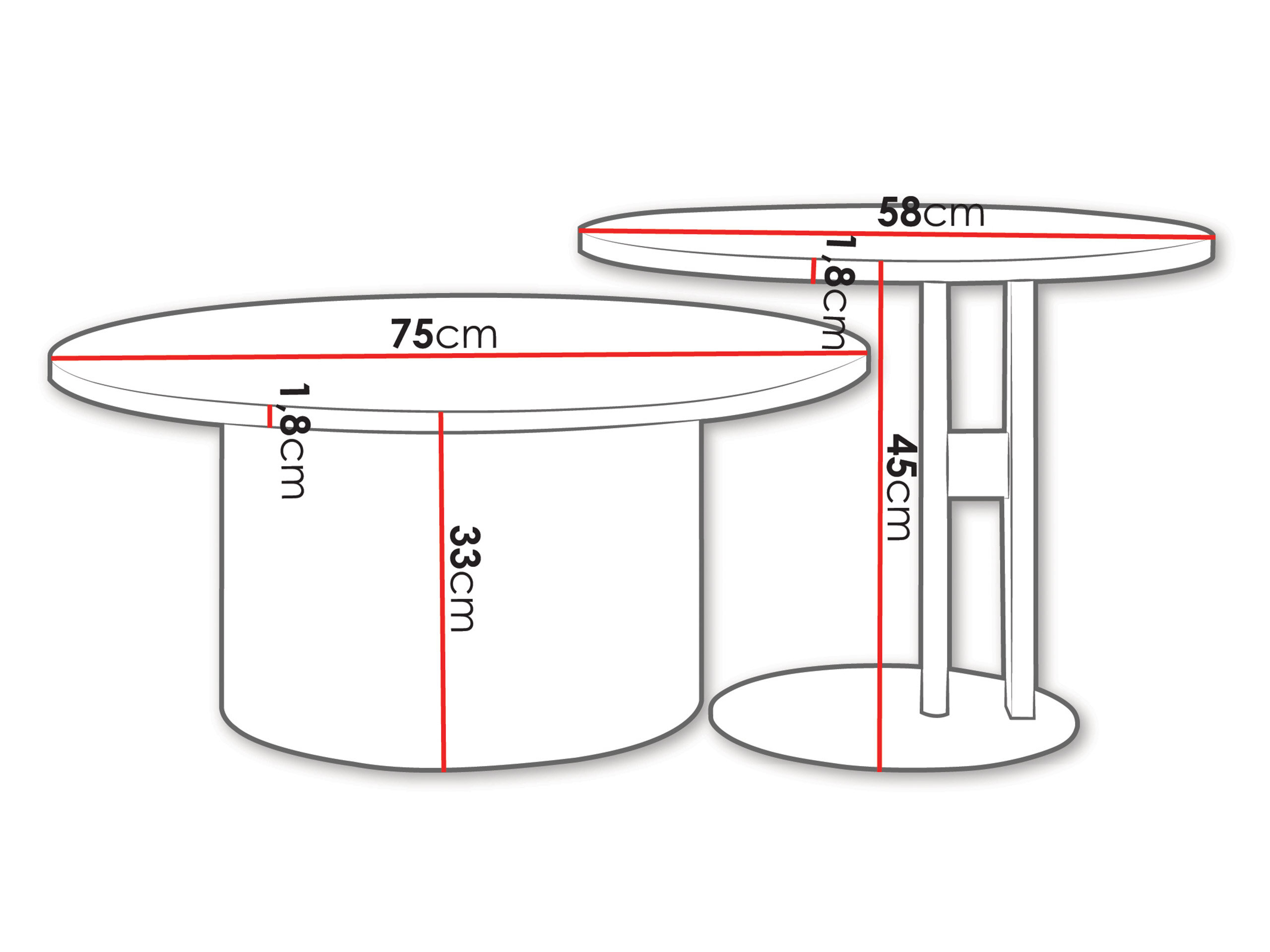 Sofabordssæt Oswego 159 (Hvid marmor)
