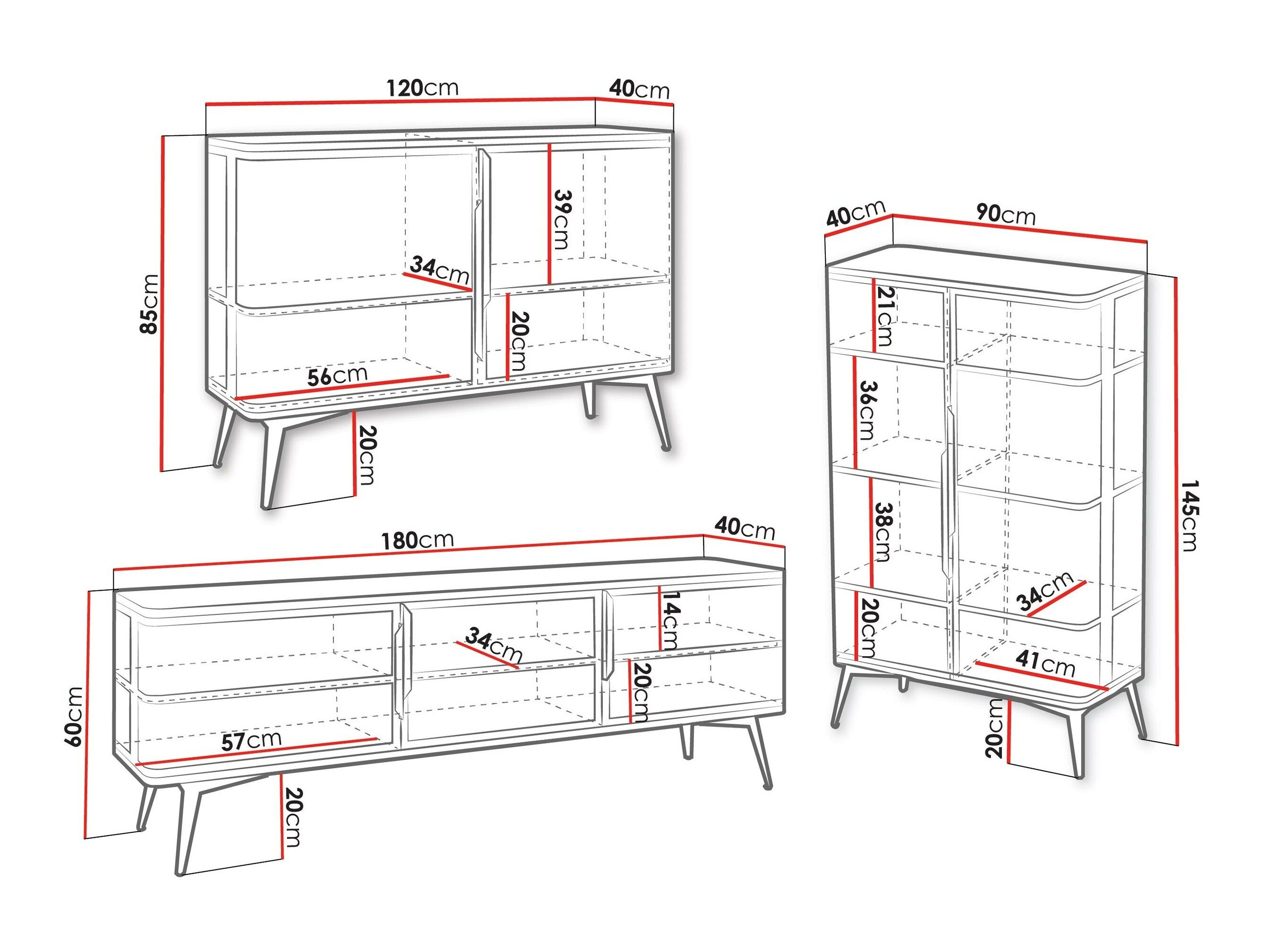 Stuemøbelsæt Camfelo 104 (Kashmir)