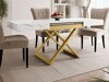 Transformeerbare salontafel Oswego 173 (Wit marmer)