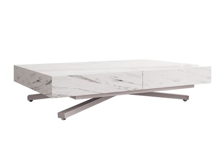 Table basse transformateur Oswego 177 (Marbre blanc)