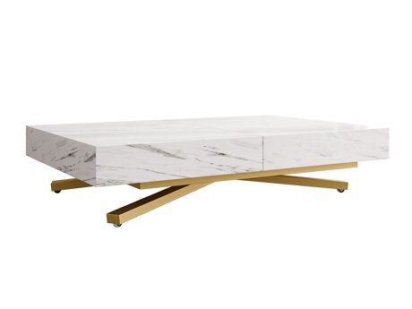Table basse transformateur Oswego 178 (Marbre blanc)