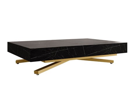 Transformeerbare salontafel Oswego 178 (Zwart marmer)