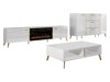 Stuemøbelsæt Comfivo Capella (Hvid + Glansfuld hvid)