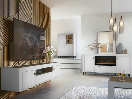 Stuemøbelsæt Mormavu 115 (Mat hvid)