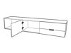 TV-Möbel Veldalo 123 (Eichenholzoptik hell)