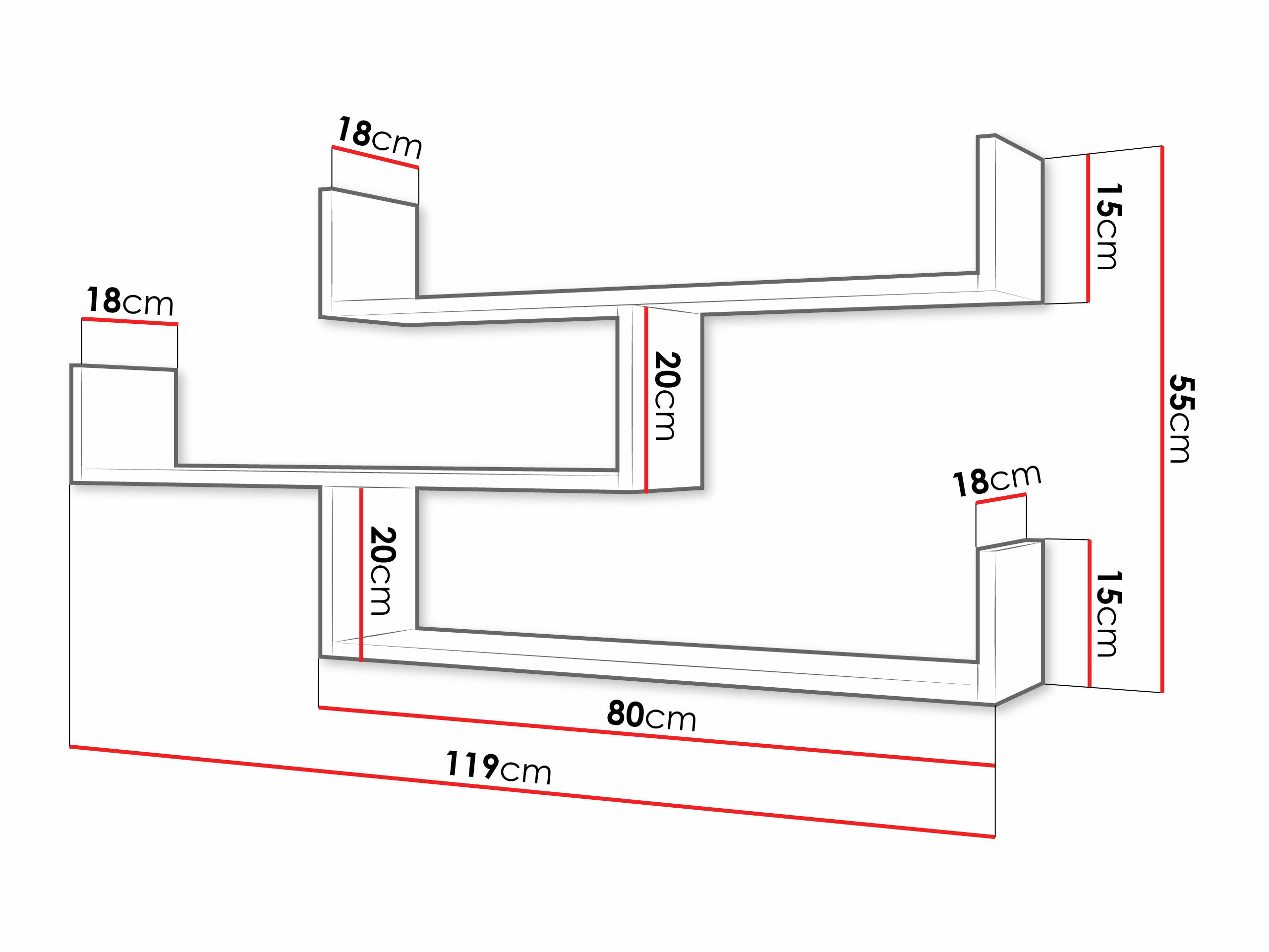Wandplank Lexicon I (Grafiet)