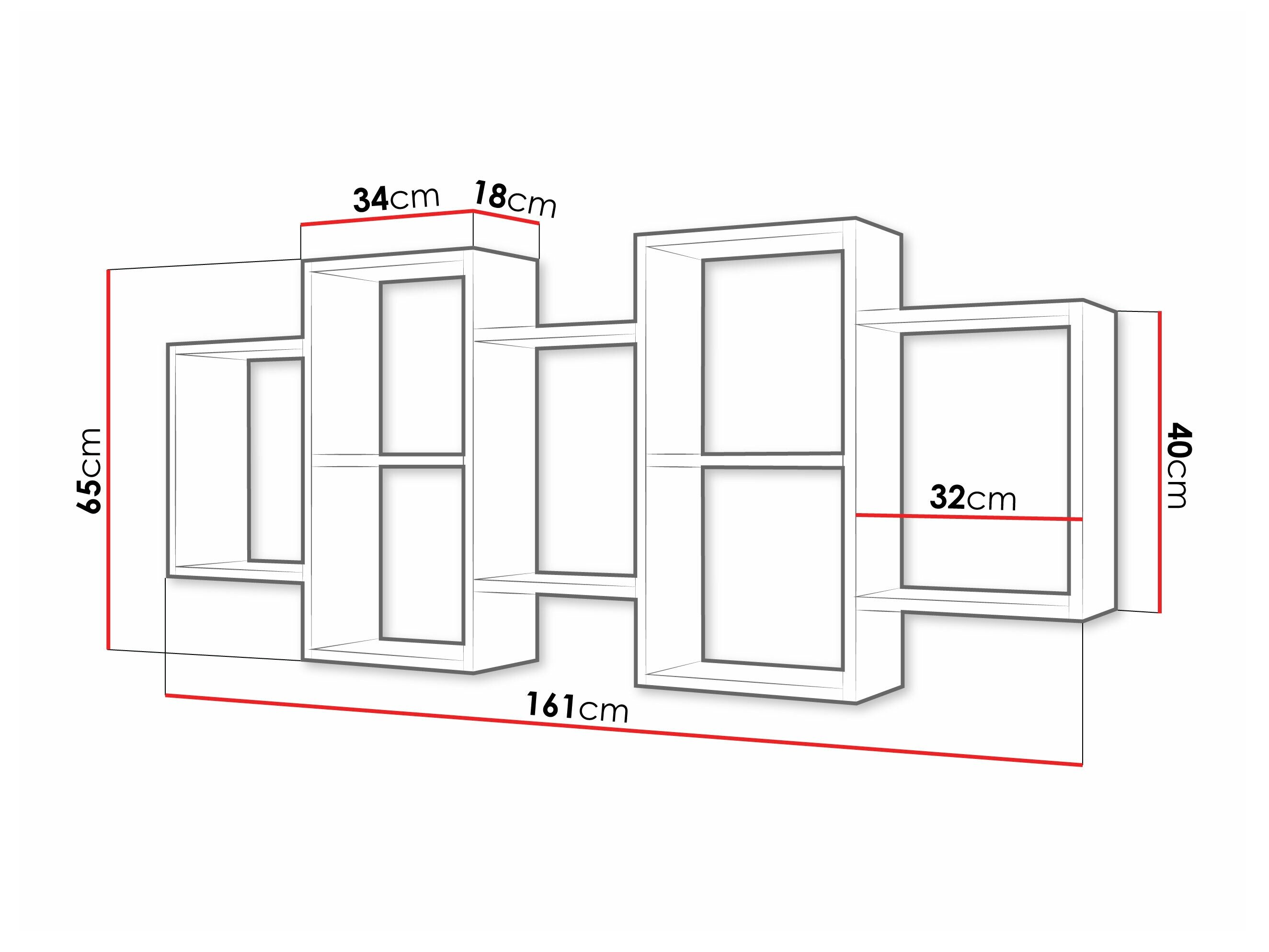 Wandplank Lexicon (Wit)