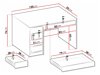 Bureau Comfivo Terros I (Wit + Glanzend wit)