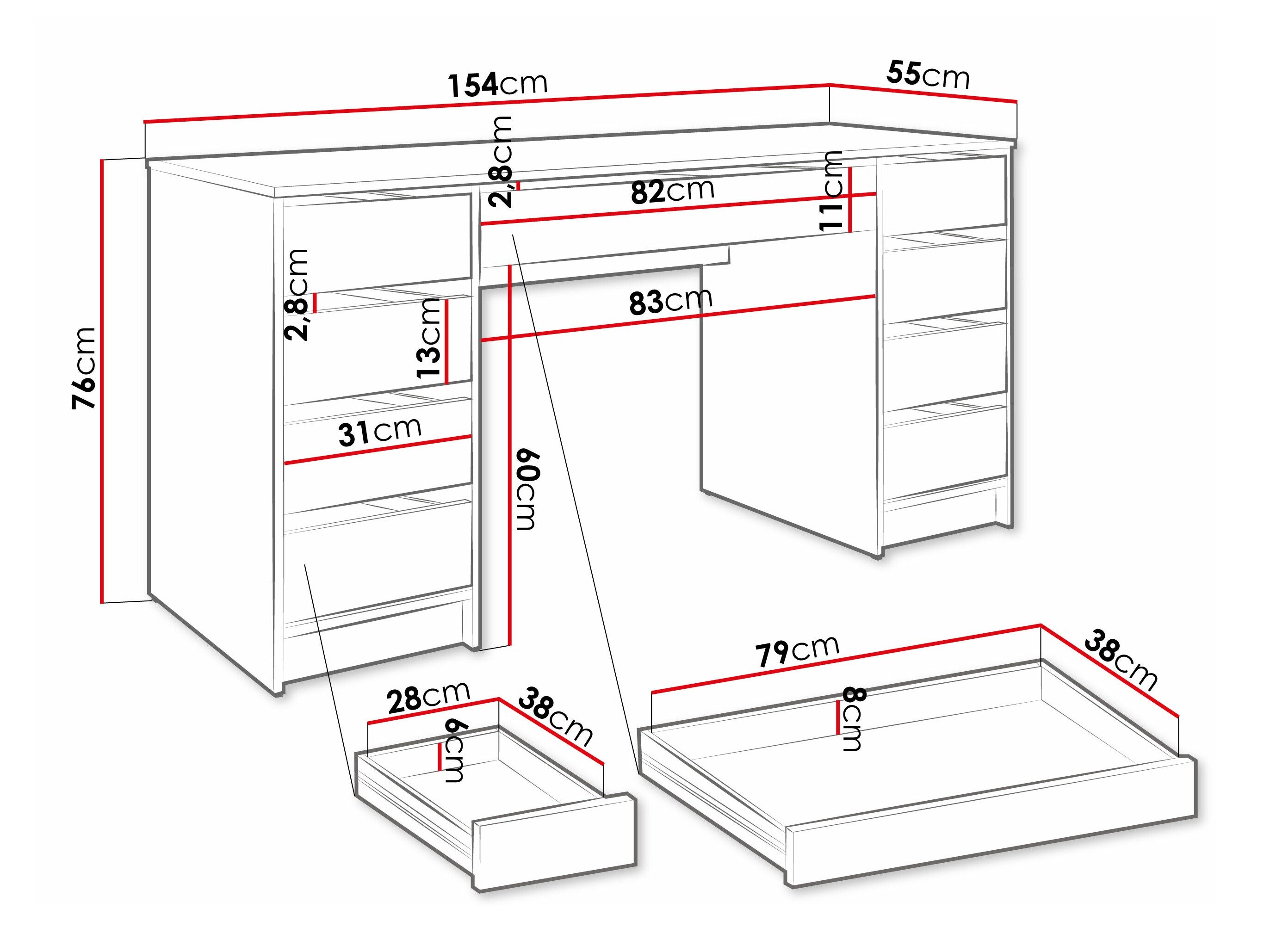 Skrivebord Comfivo Terros II (Artisan eg)