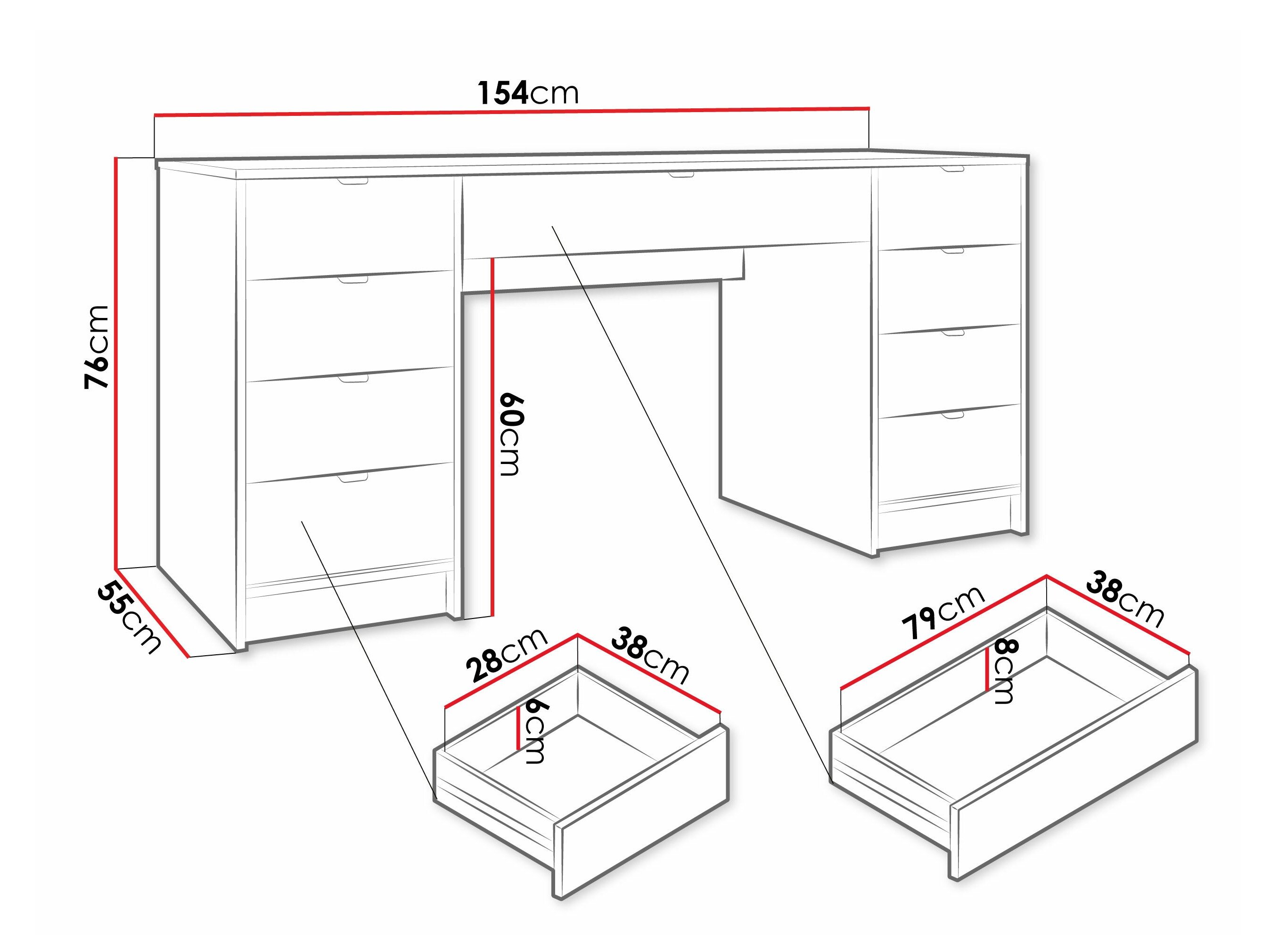Skrivebord Comfivo Larmire 110 (Sort)