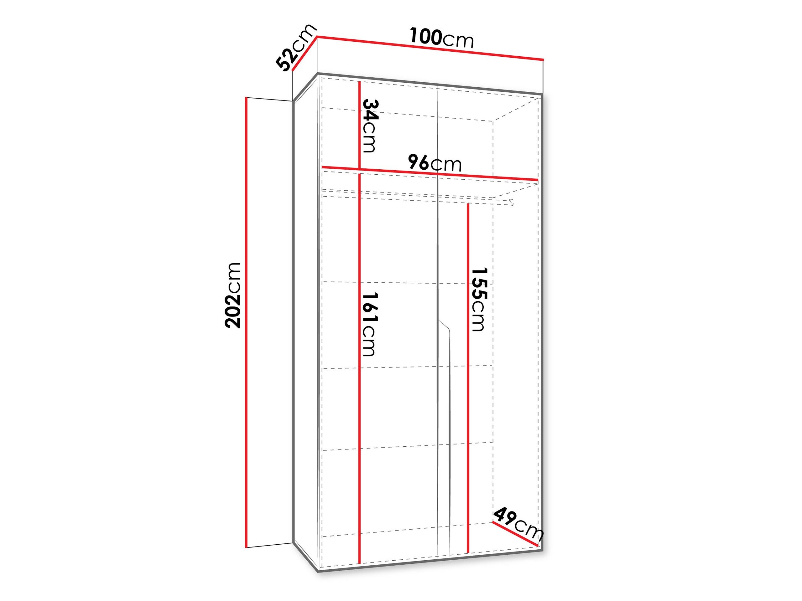 Garderobeskab Hartford 579 (Kashmir)