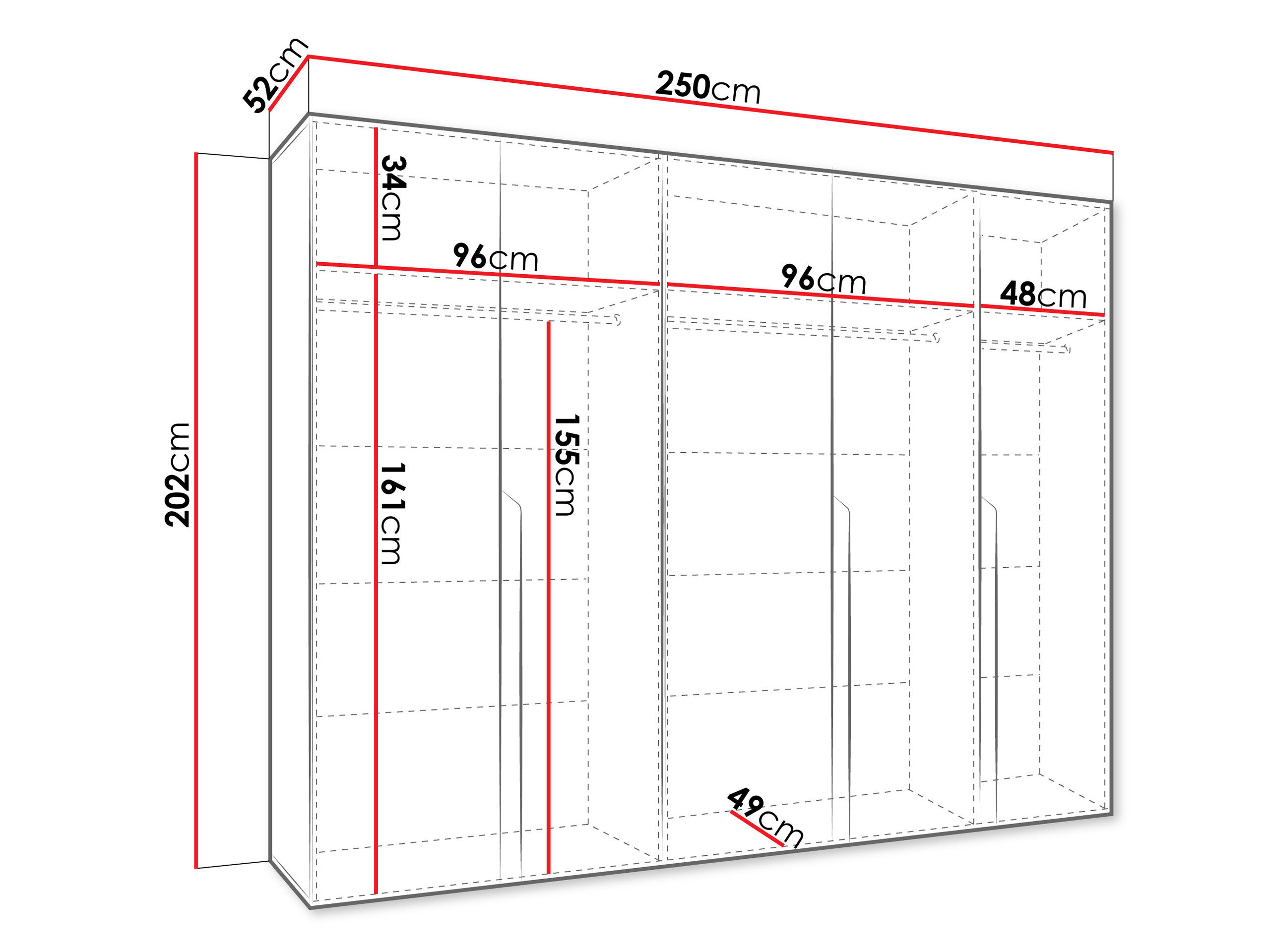 Garderobeskab Hartford 582 (Kashmir)
