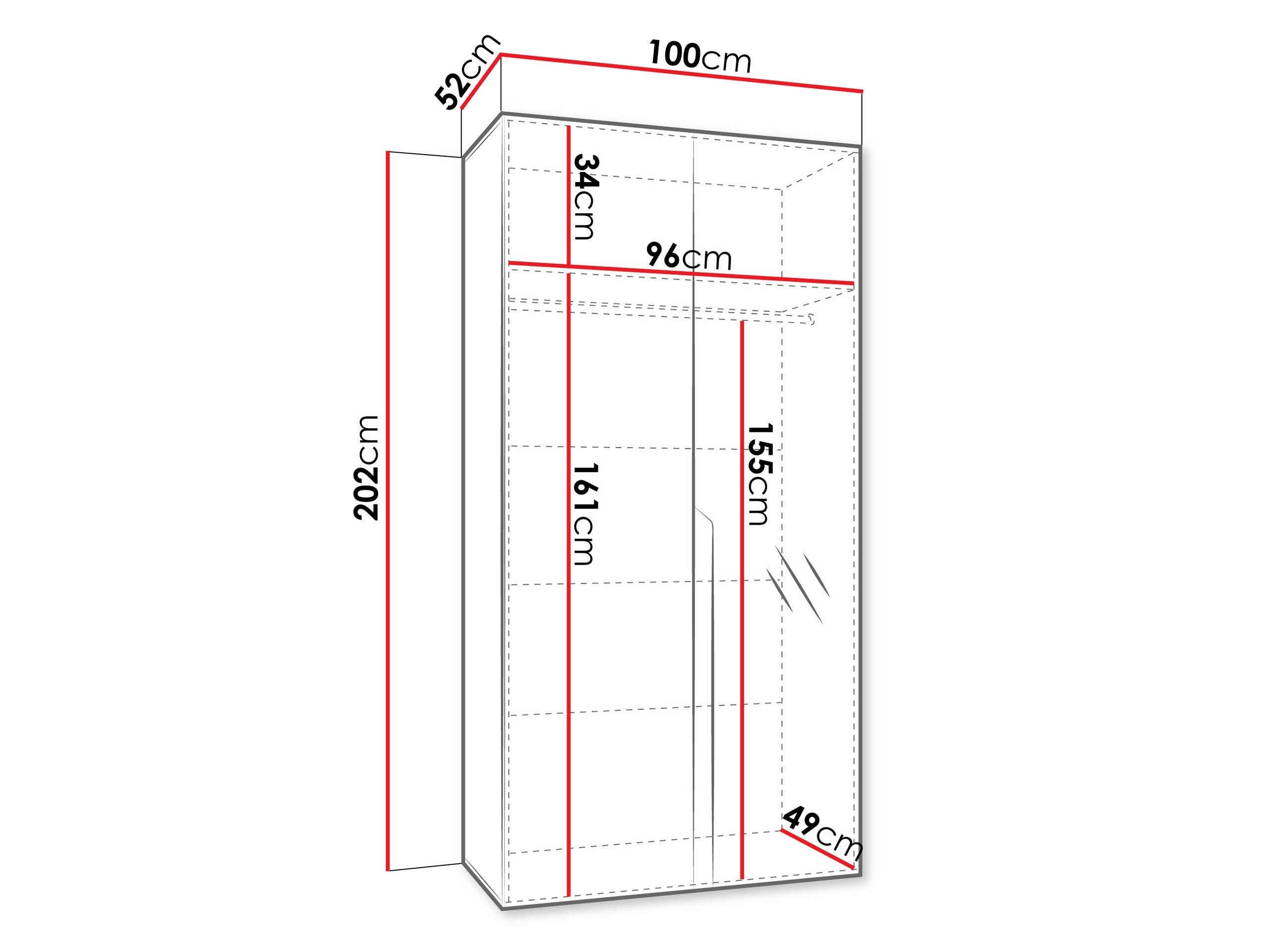 Garderobeskab Hartford 584 (Kashmir)