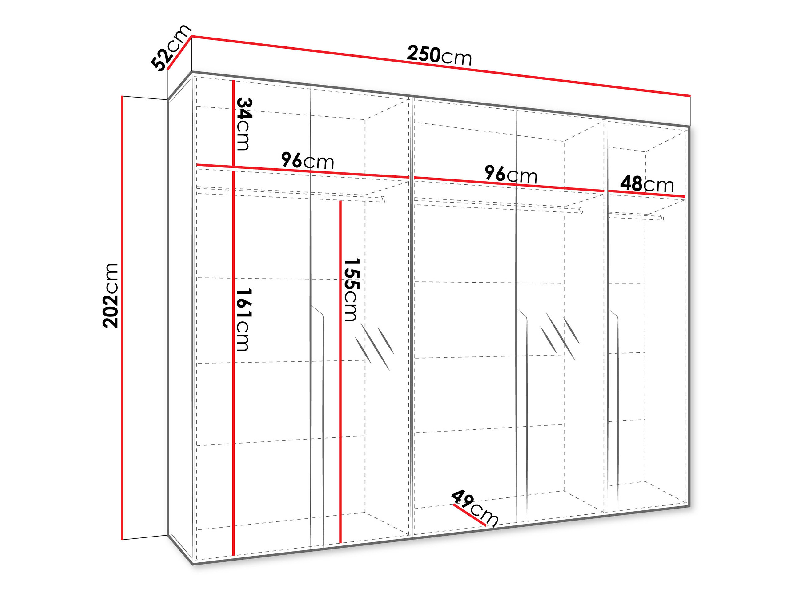 Garderobeskab Hartford 587 (Kashmir)