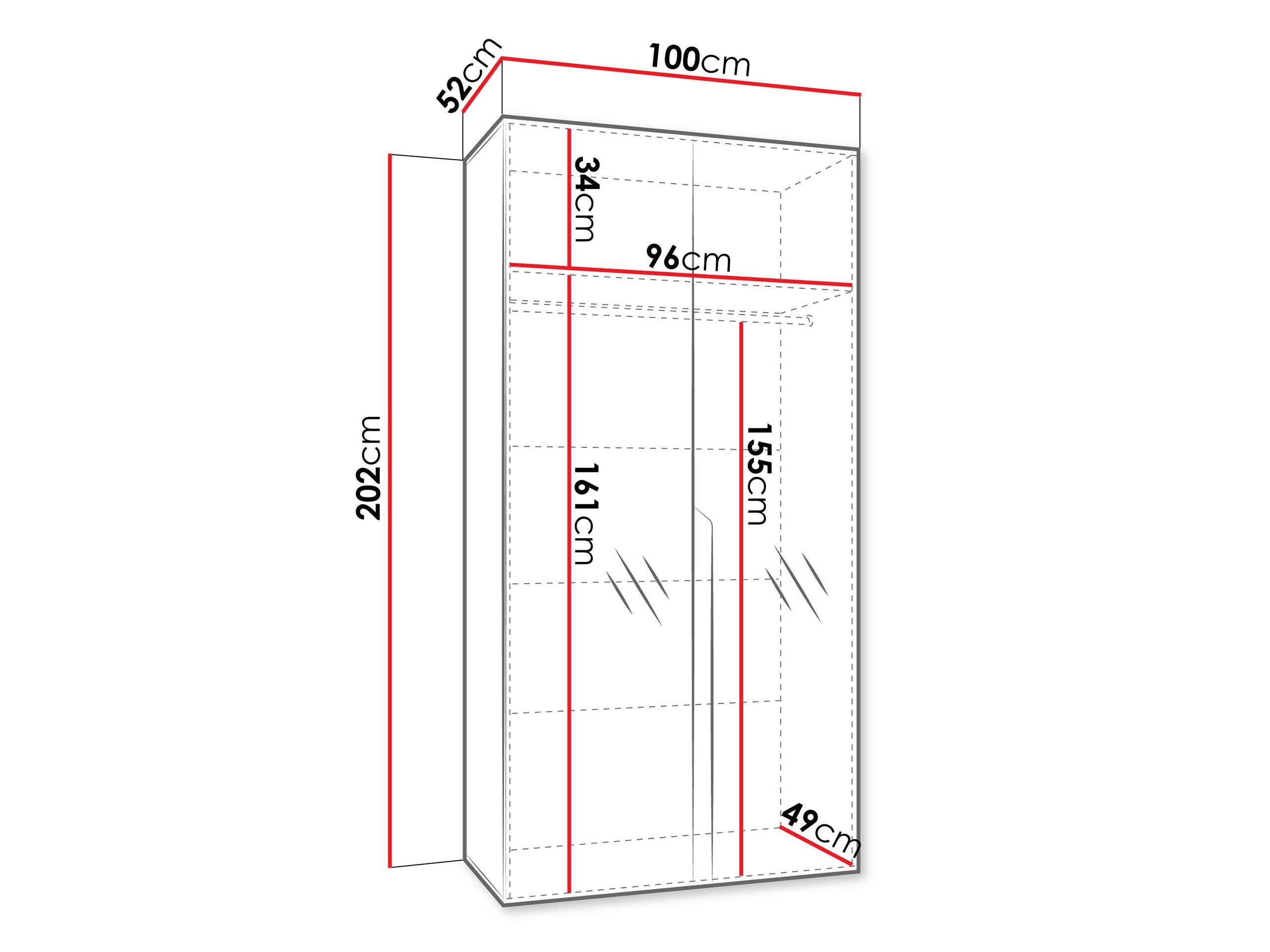 Garderobeskab Hartford 589 (Kashmir)
