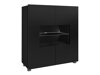 Dressoir Remus (Zwart + Glanzend zwart)