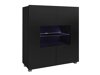 Dressoir Remus (Zwart + Glanzend zwart)