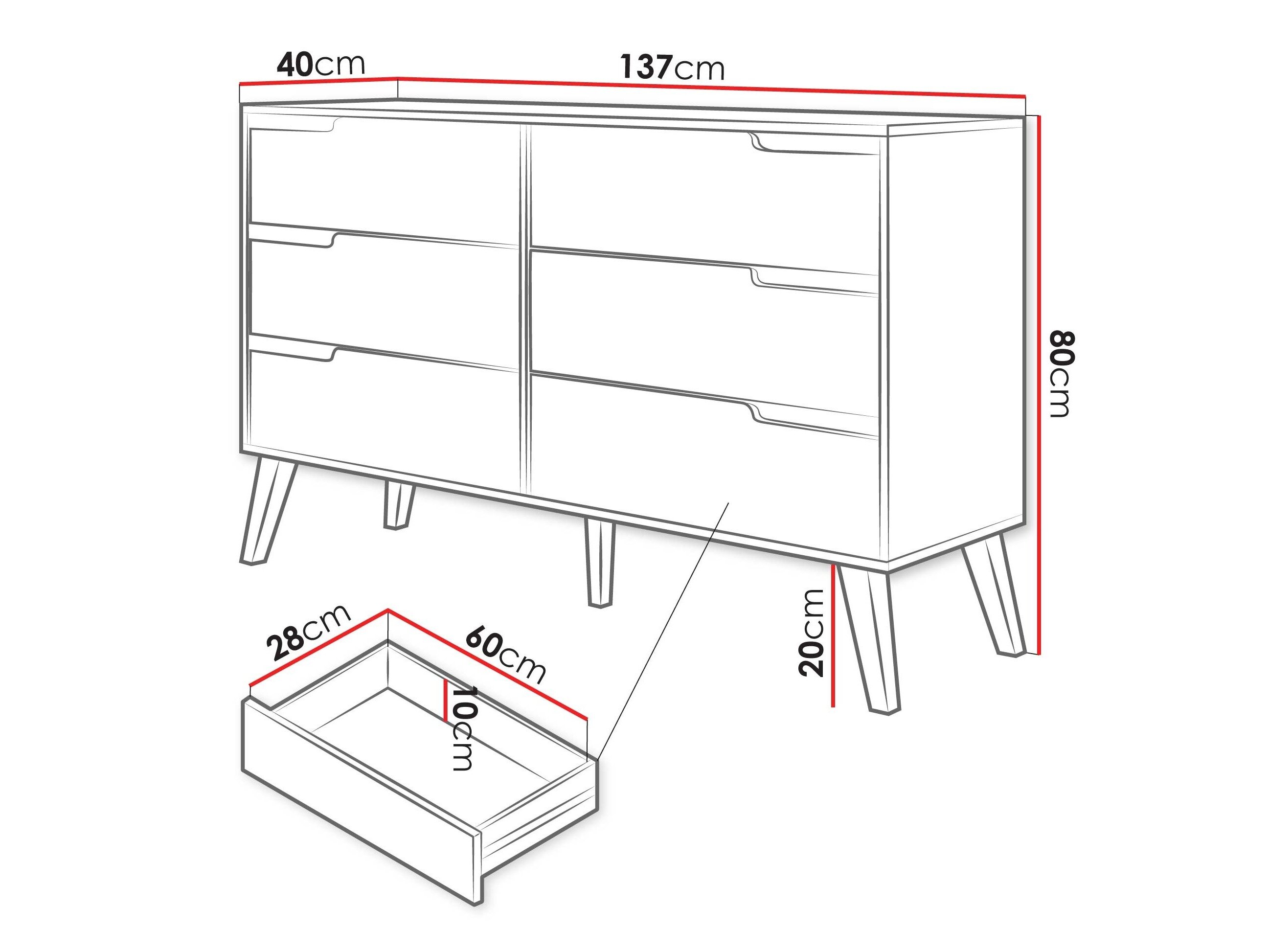 Kommode Elbtive 103 (Valnød)
