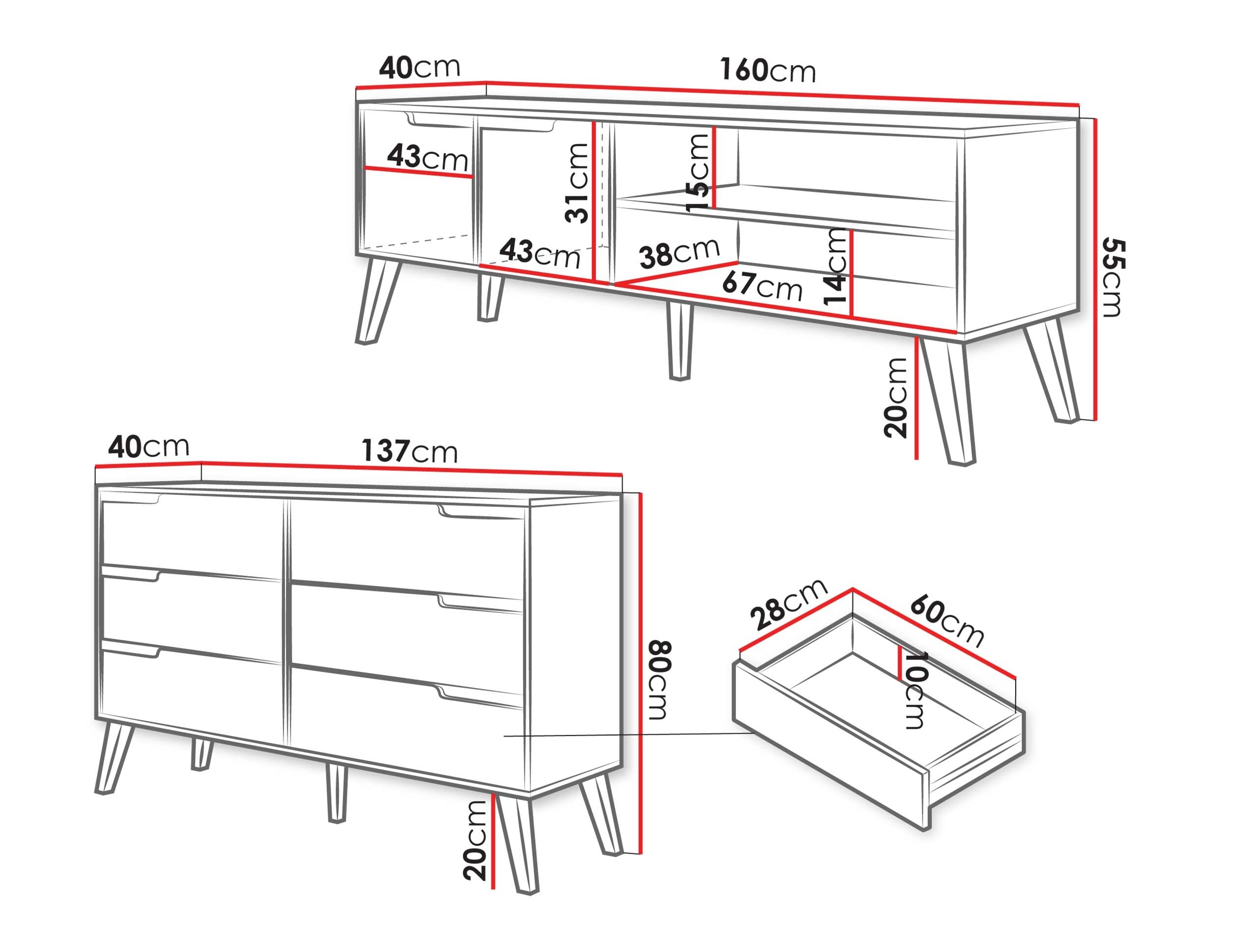Stuemøbelsæt Elbtive 106 (Valnød)