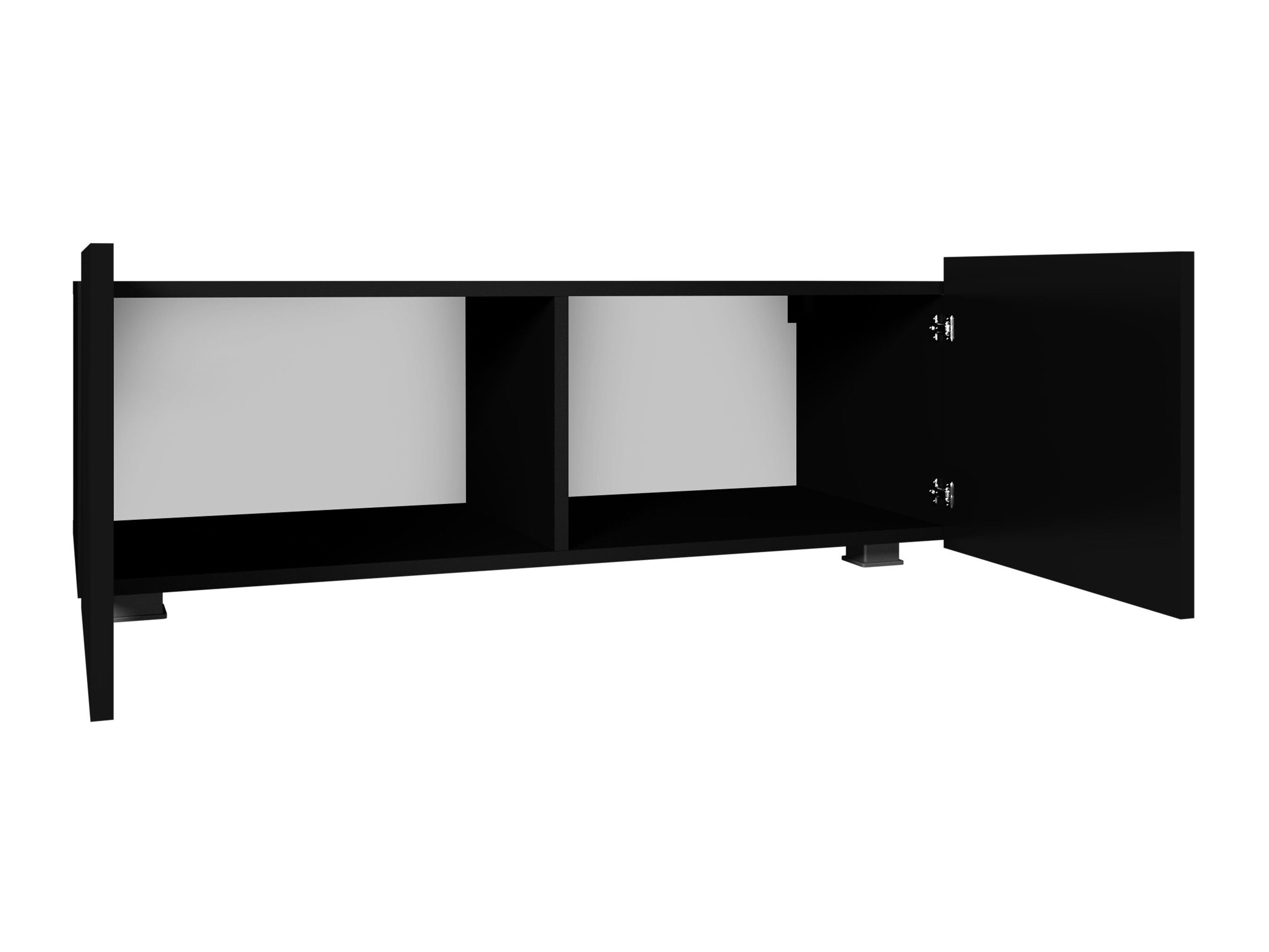 TV-bord Tivdalu 104 (Hvid + Glansfuld hvid)