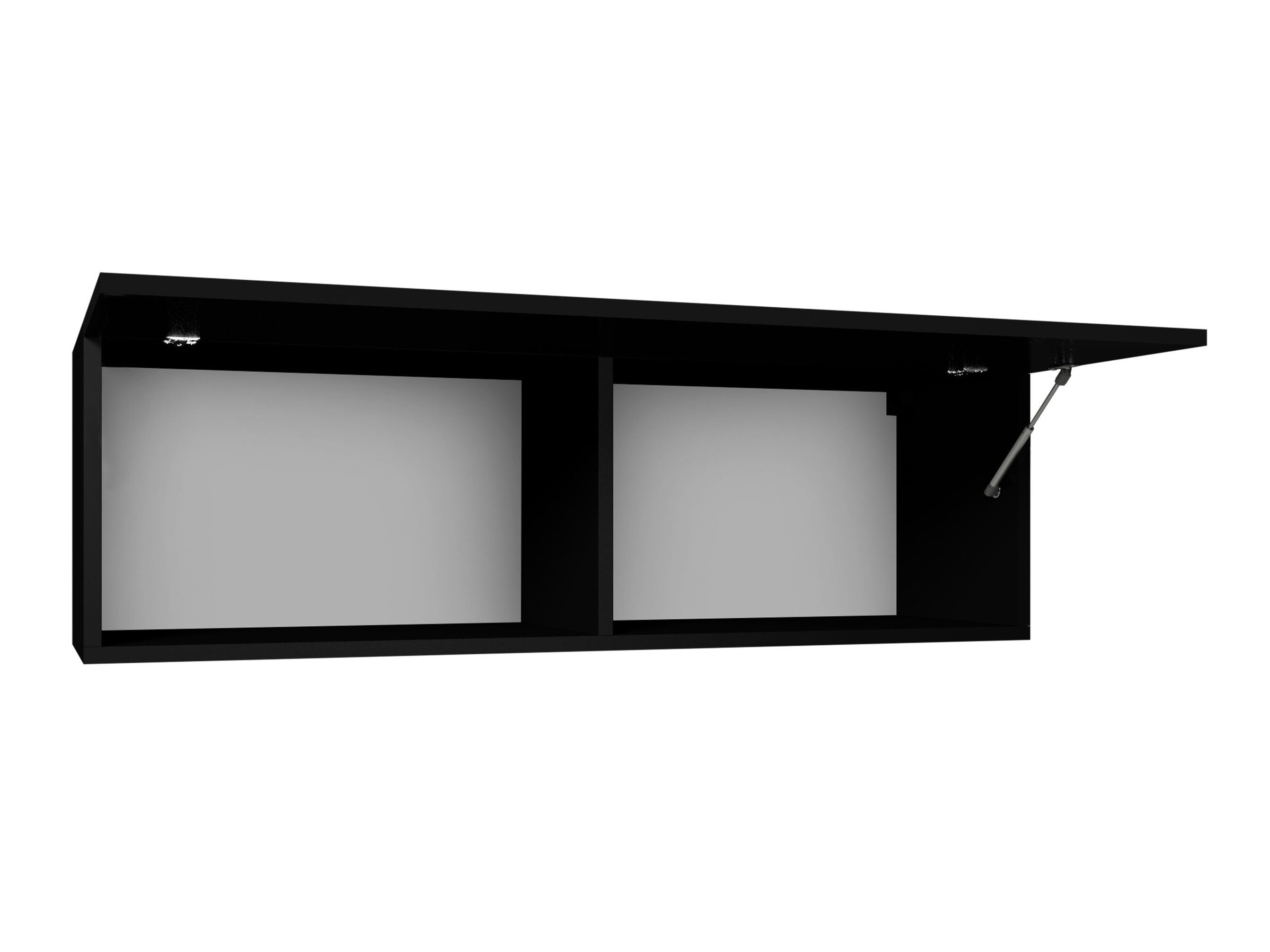 Vægskab Tivdalu 101 (Hvid + Glansfuld hvid)