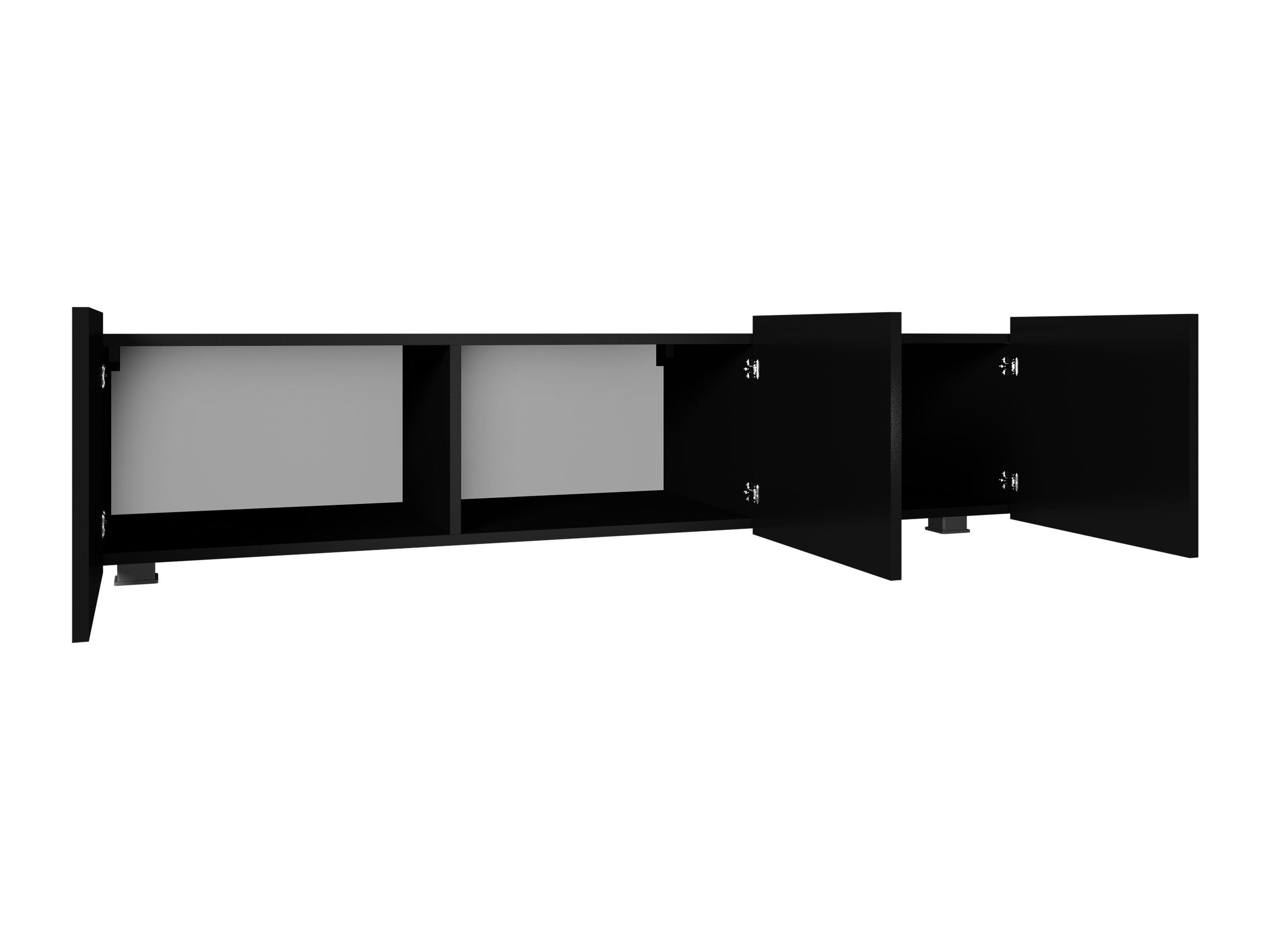 Meuble TV Remus (Blanc + Blanc brillant)