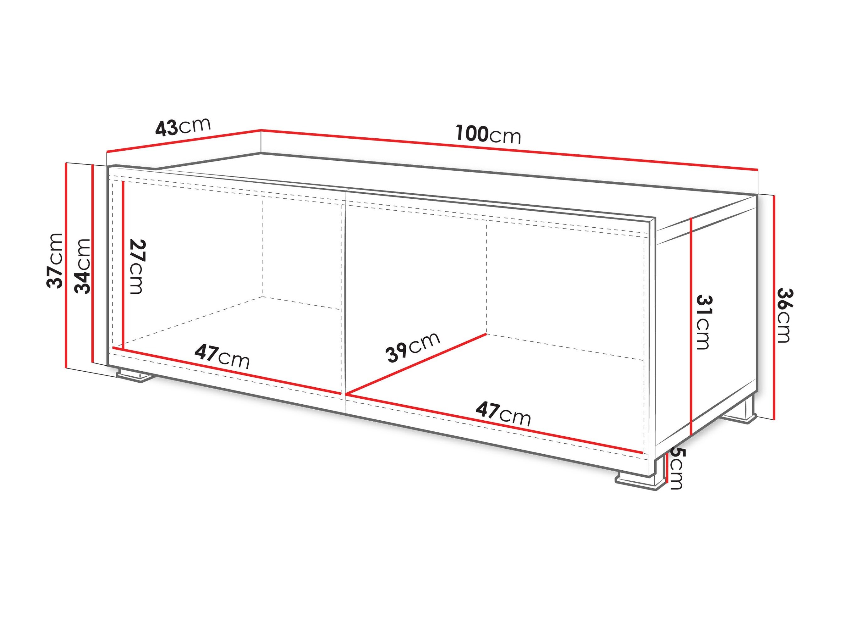 TV-bord Tivdalu 104 (Kashmir)