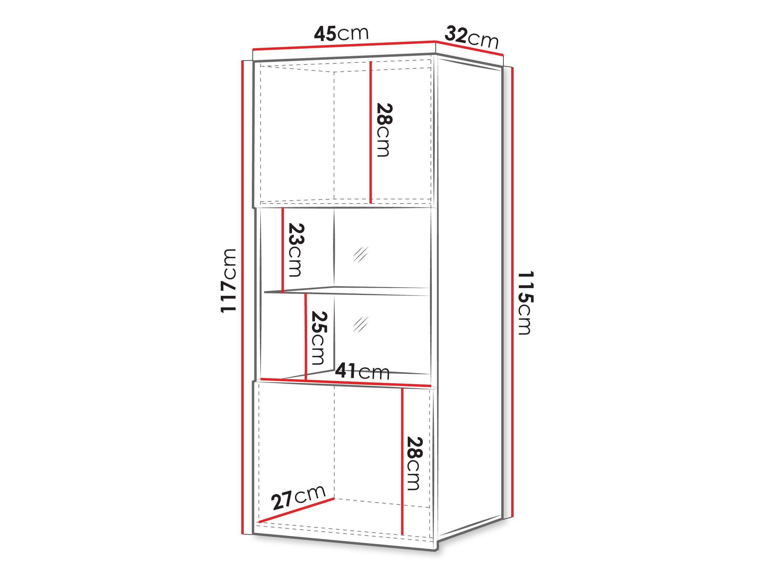 Vægskab Remus I (Gylden eg)