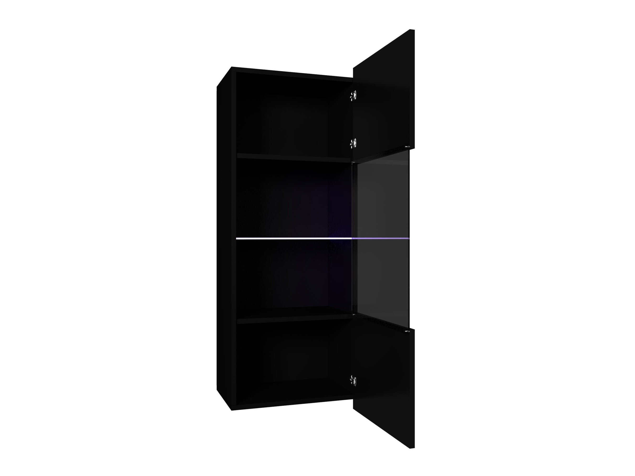 Vægskab Remus I (Hvid + Glansfuld hvid)