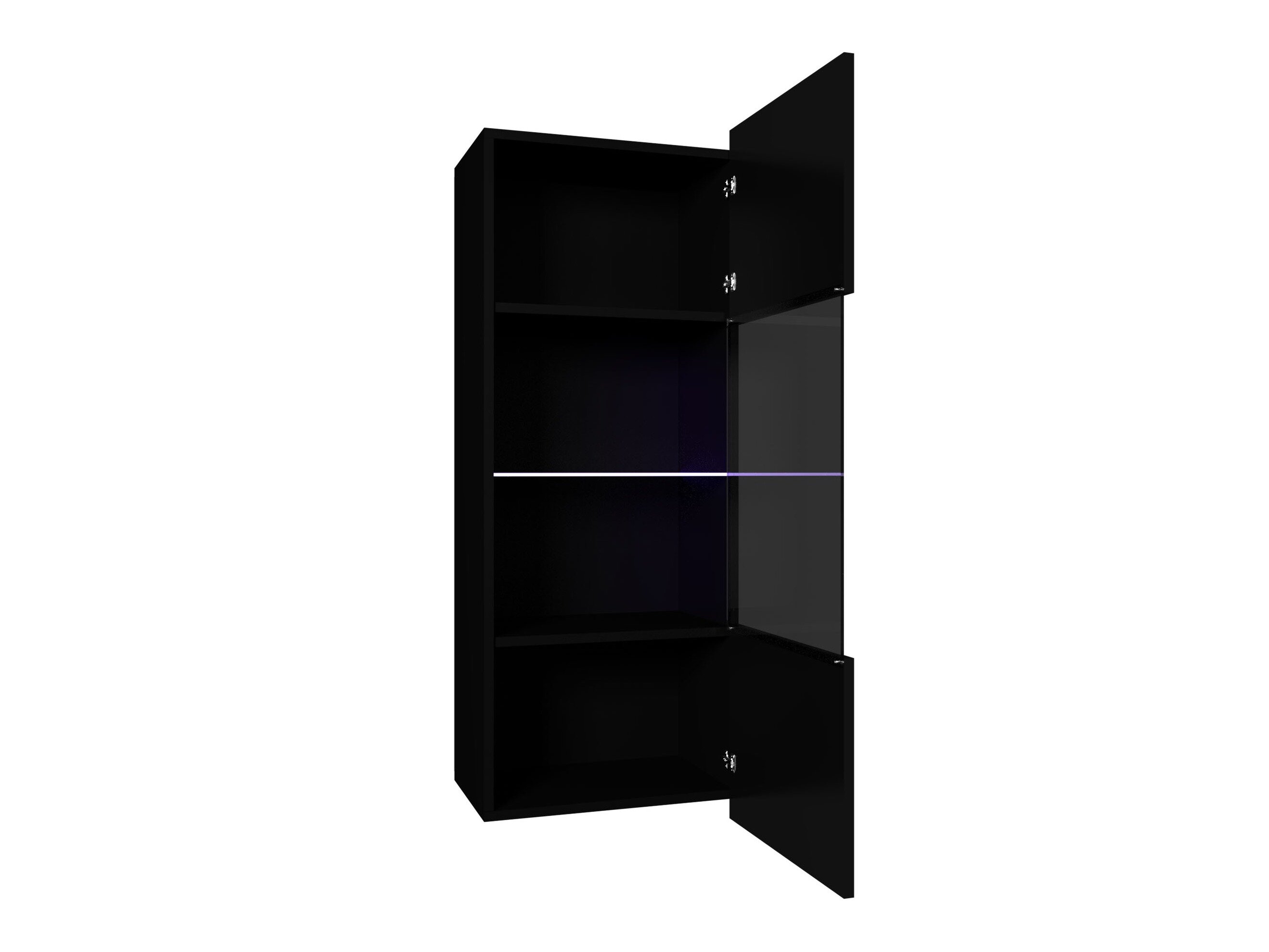 Vægskab Remus I (Hvid + Glansfuld hvid)