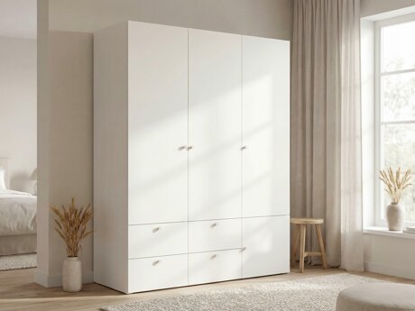 Garderobna omara Tornolo 111 (Bela + Siva)