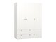 Kleiderschrank Tornolo 111 (Weiss + Grau)
