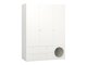Kleiderschrank Tornolo 112 (Weiss + Grau)