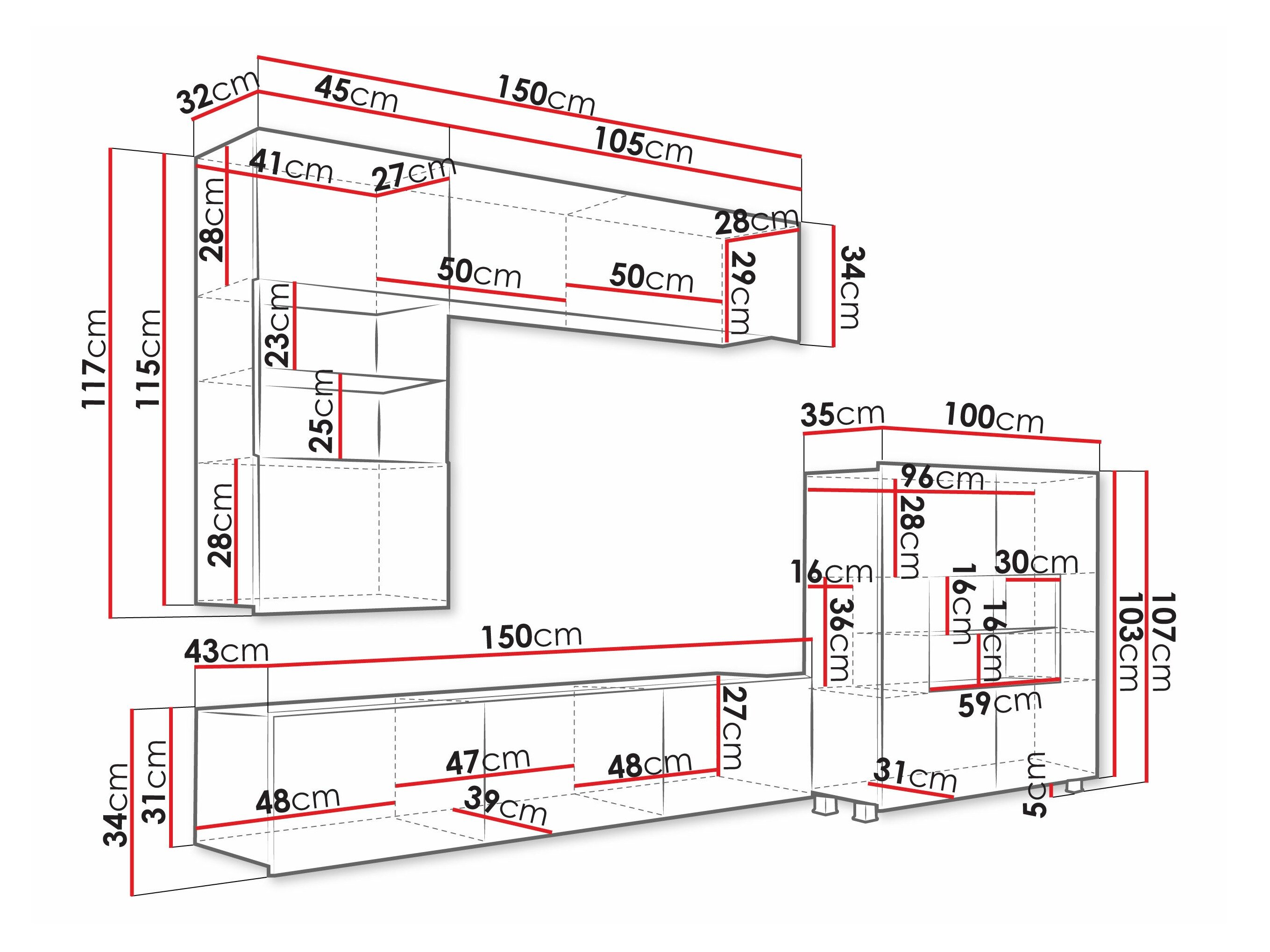 Stuemøbelsæt Tivdalu 107 (Gylden eg)